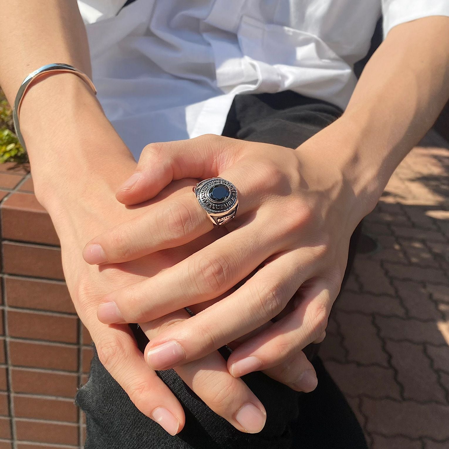Ism College Ring - L - BLACK | GARNI ONLINE STORE