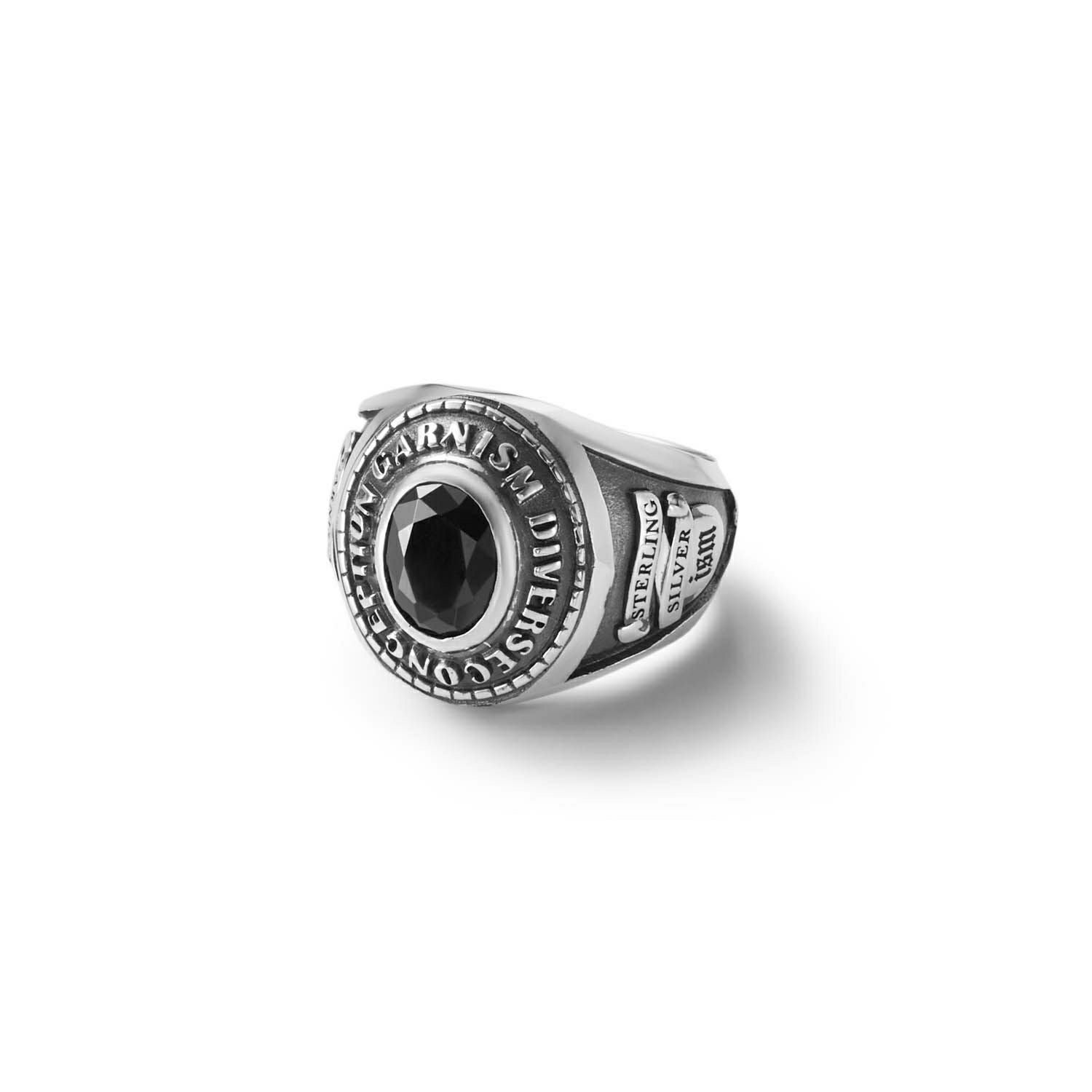 Ism College Ring - S - BLACK | GARNI ONLINE STORE
