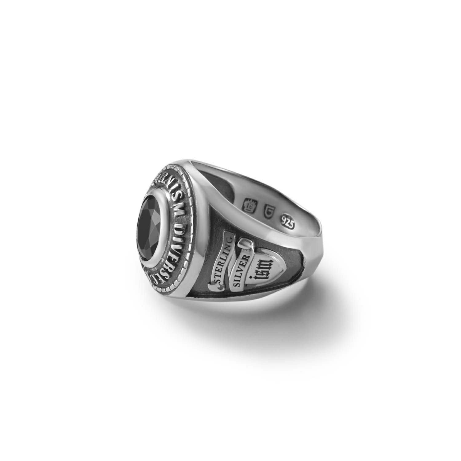 Ism College Ring - S - BLACK | GARNI ONLINE STORE