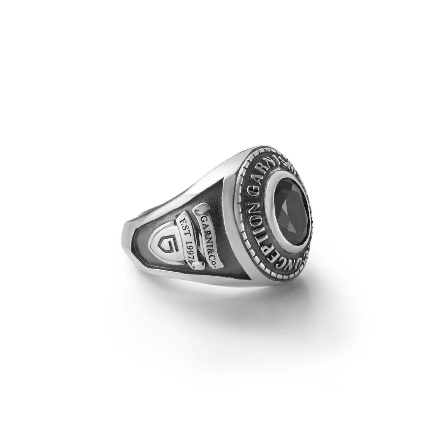 Ism College Ring - S - BLACK | GARNI ONLINE STORE