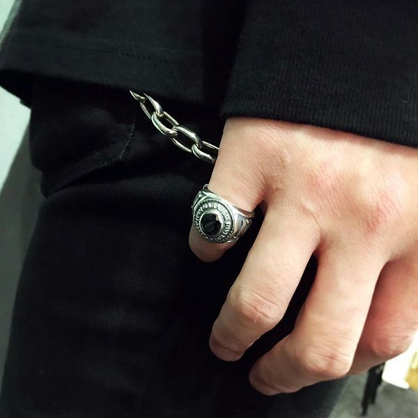 【GARNI】Ism College Ring - S - BLACK 11号 GARNI - Ism College Ring - S / ブラック | Tempt