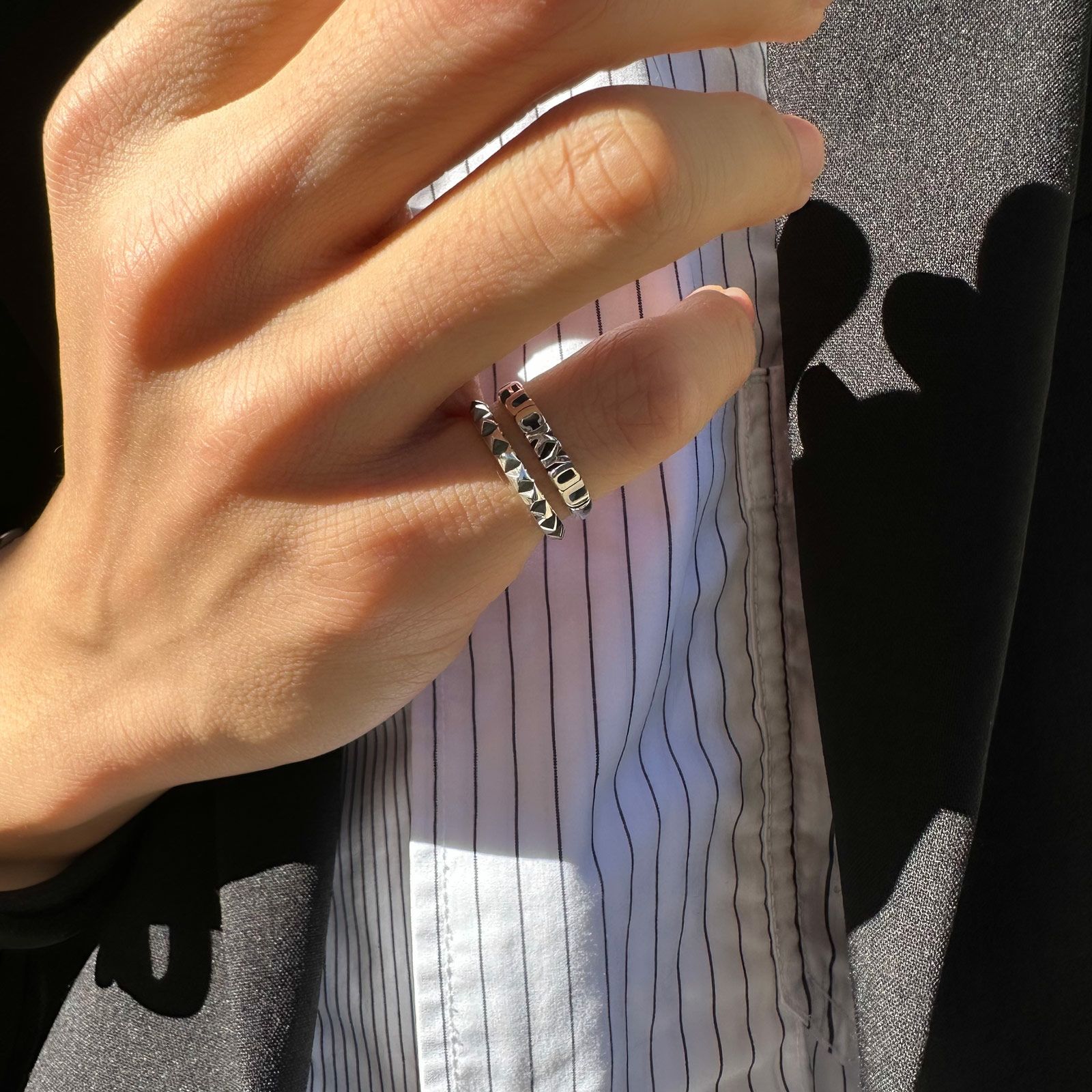 Multiple Studs Ring - S | GARNI ONLINE STORE
