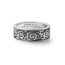 GARNI Vine Pattern Ring – Light – BLACK