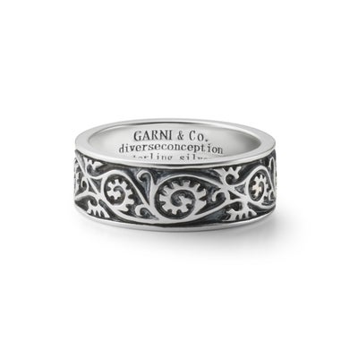 Vine Pattern Ring - Light - BLACK | GARNI ONLINE STORE
