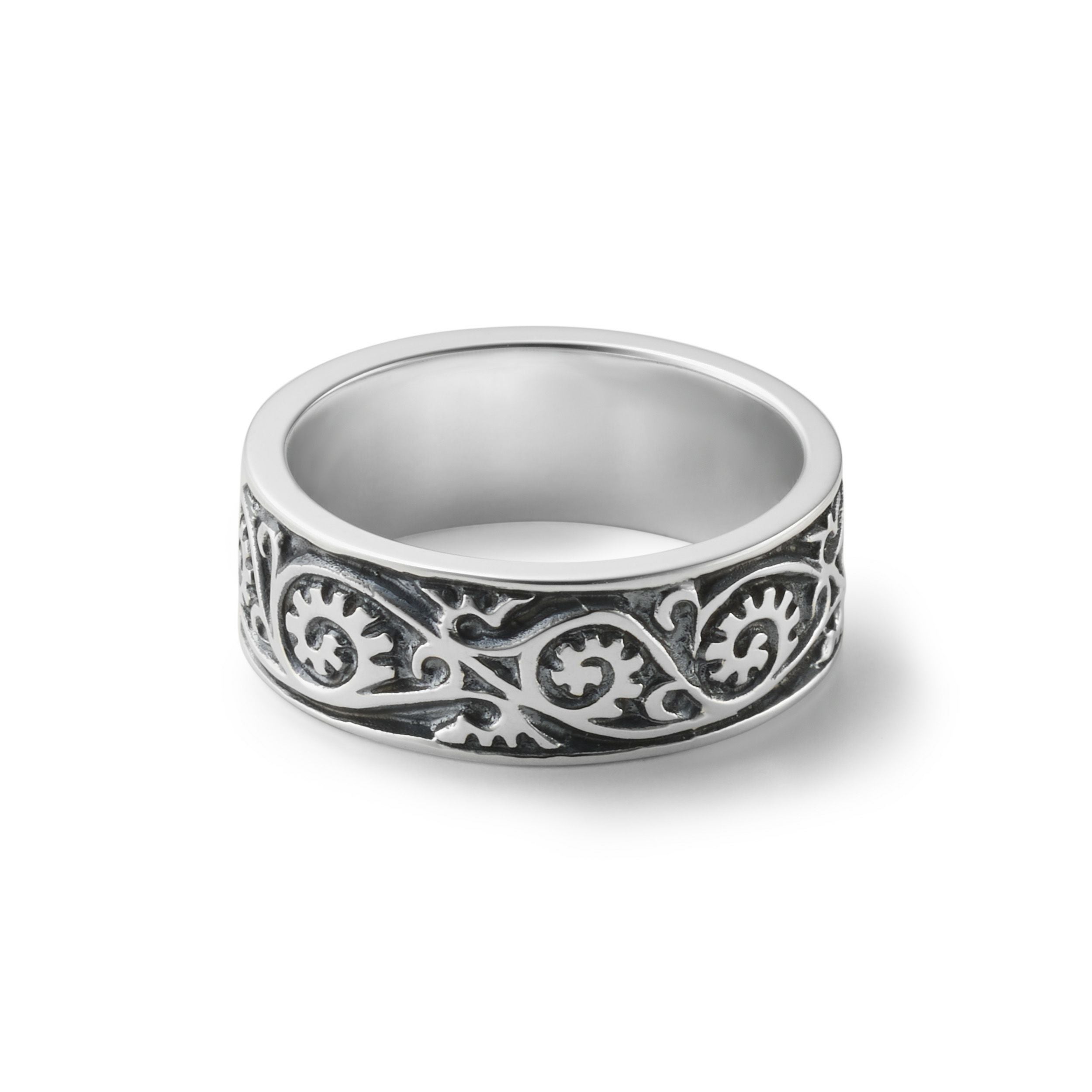 Vine Pattern Ring - Light - BLACK | GARNI ONLINE STORE
