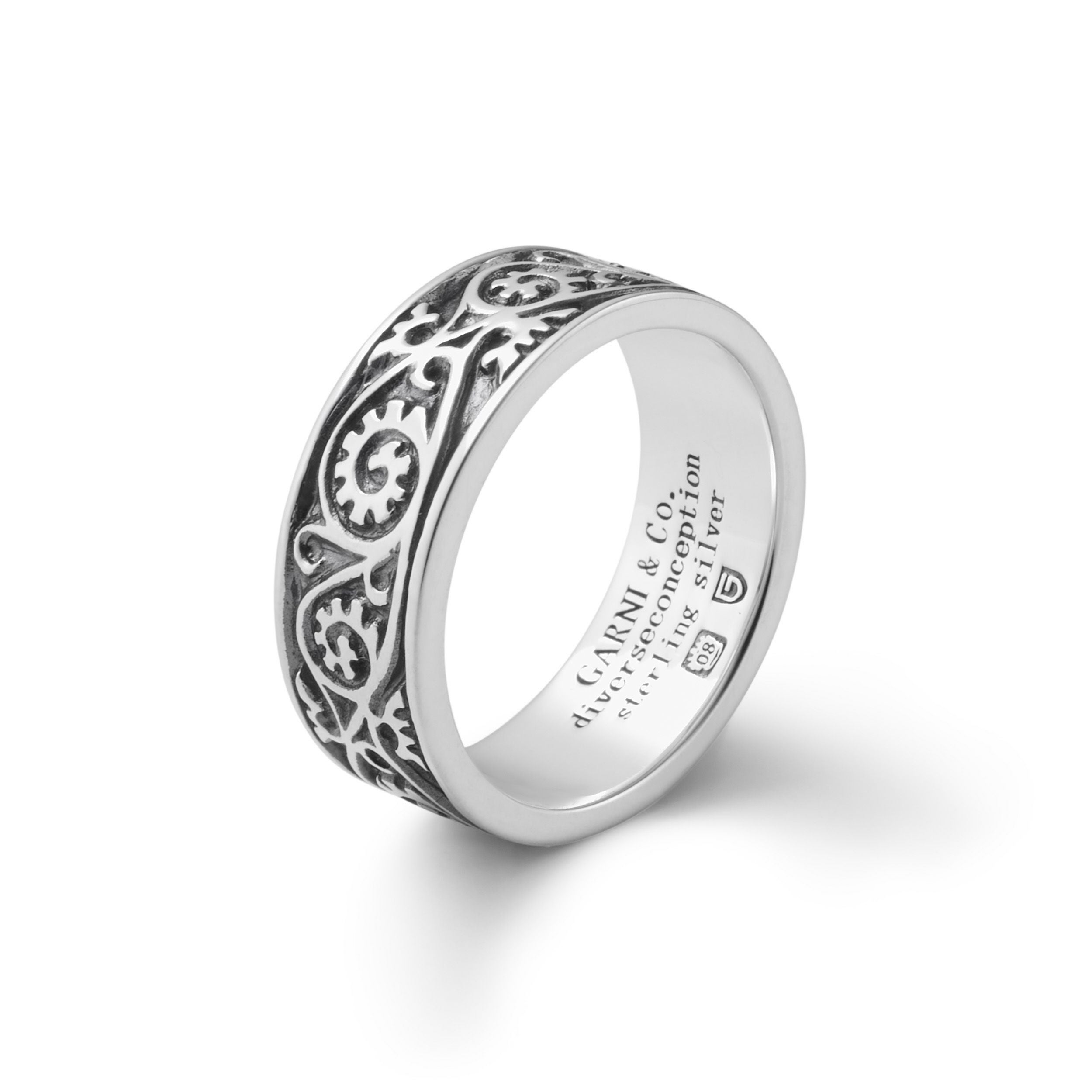 Vine Pattern Ring - Light - BLACK | GARNI ONLINE STORE