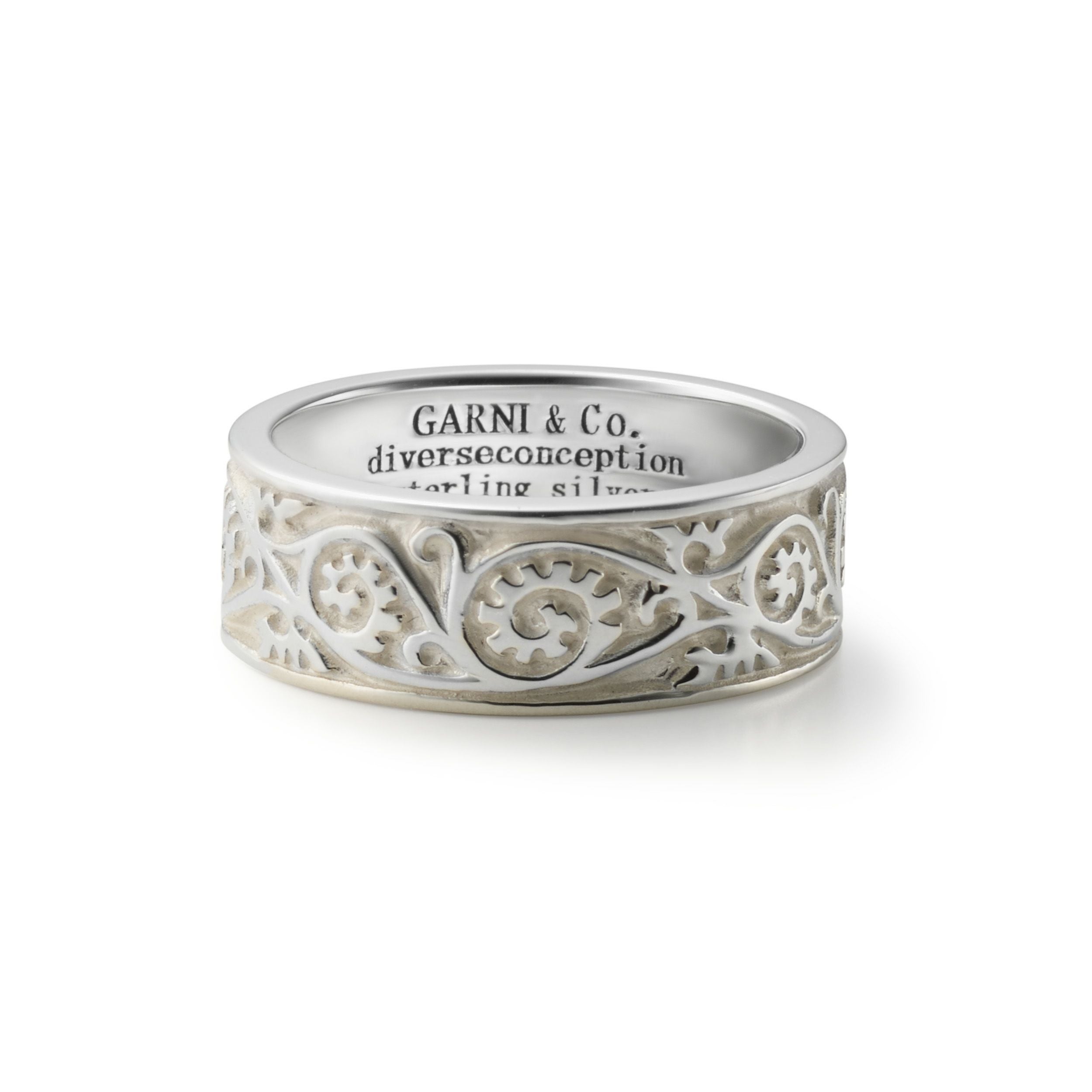 Vine Pattern Ring - Light - WHITE | GARNI ONLINE STORE