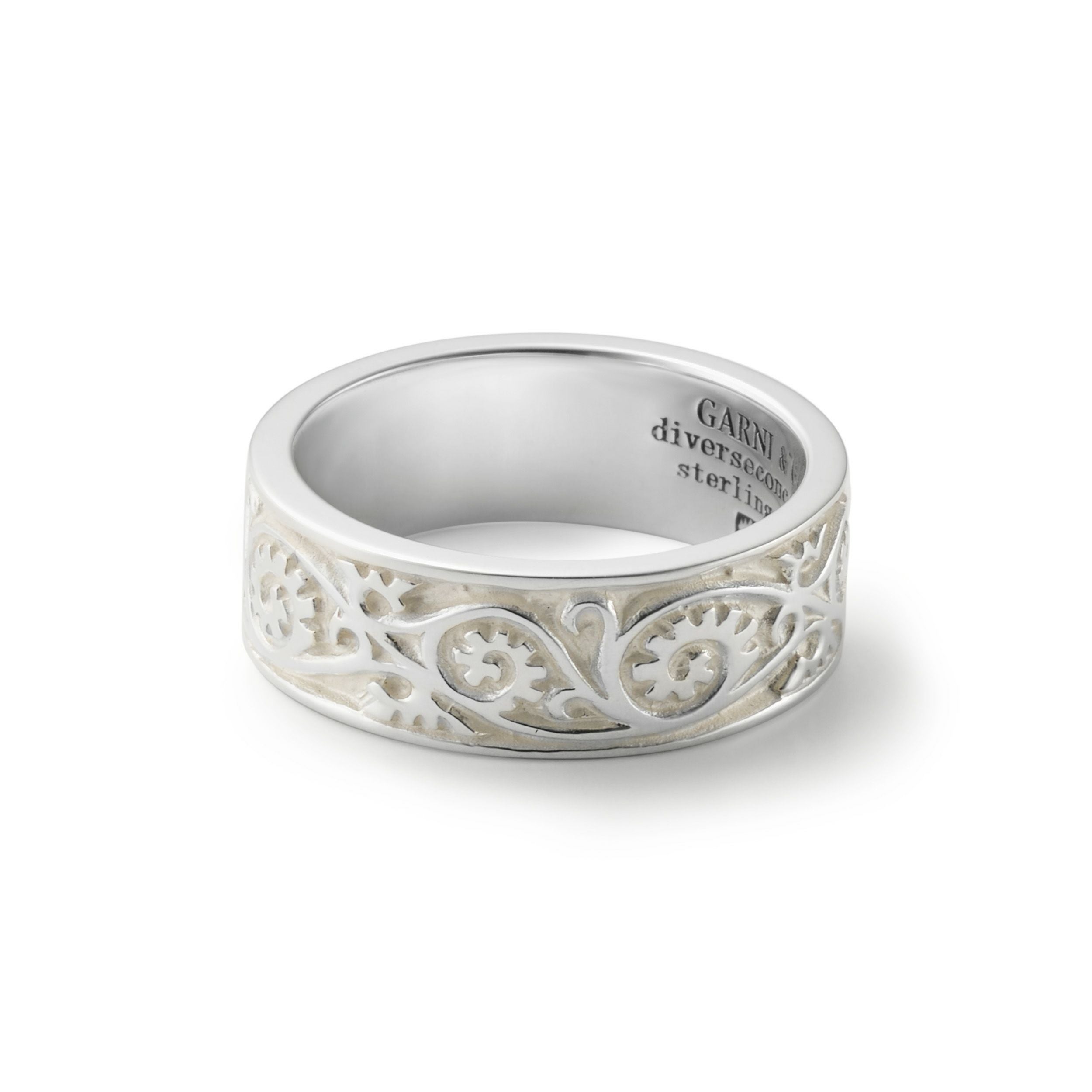 Vine Pattern Ring - Light - WHITE | GARNI ONLINE STORE