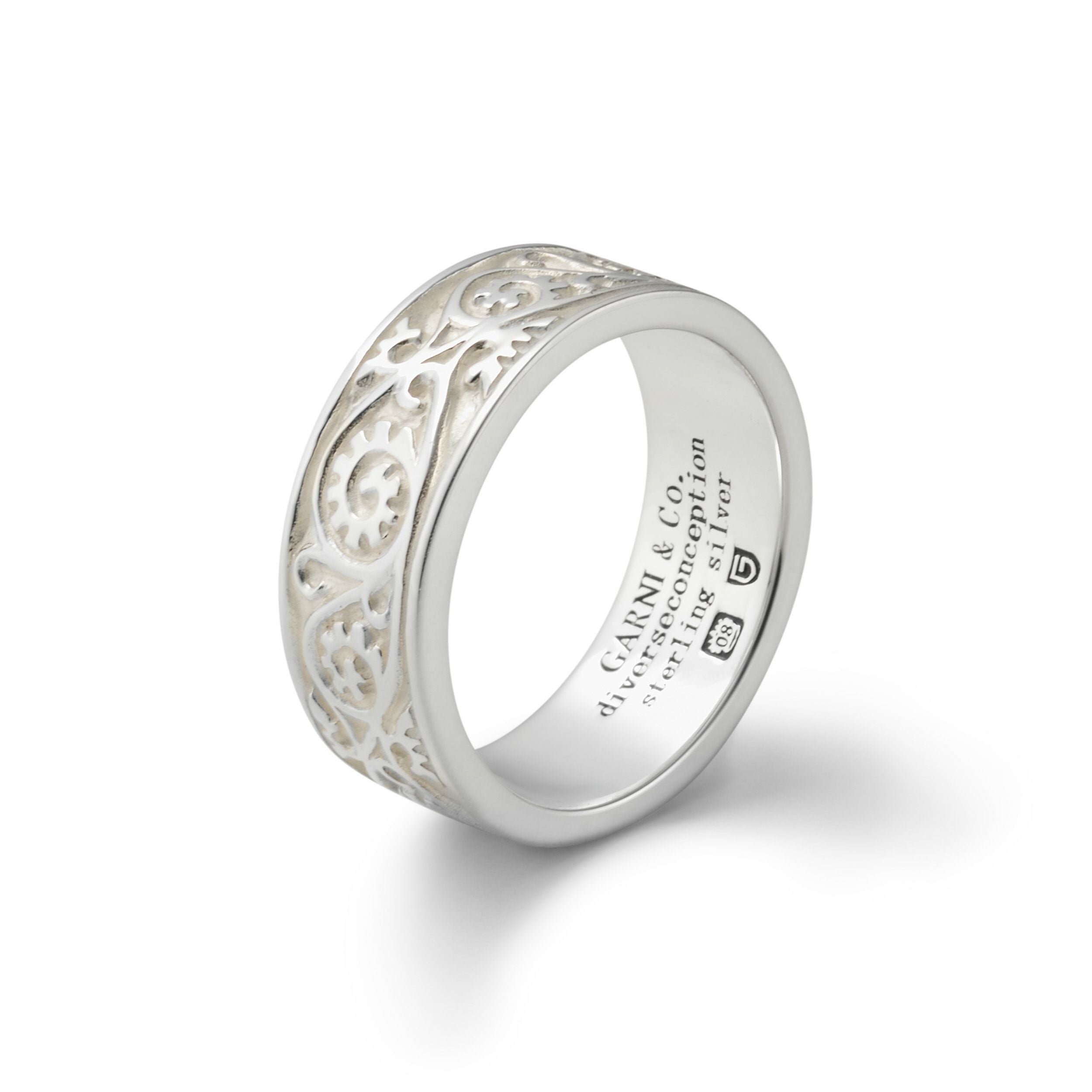 GARNI V.P Ring-Light / ホワイト　11号 Vine Pattern Ring - Light - WHITE | GARNI ONLINE STORE
