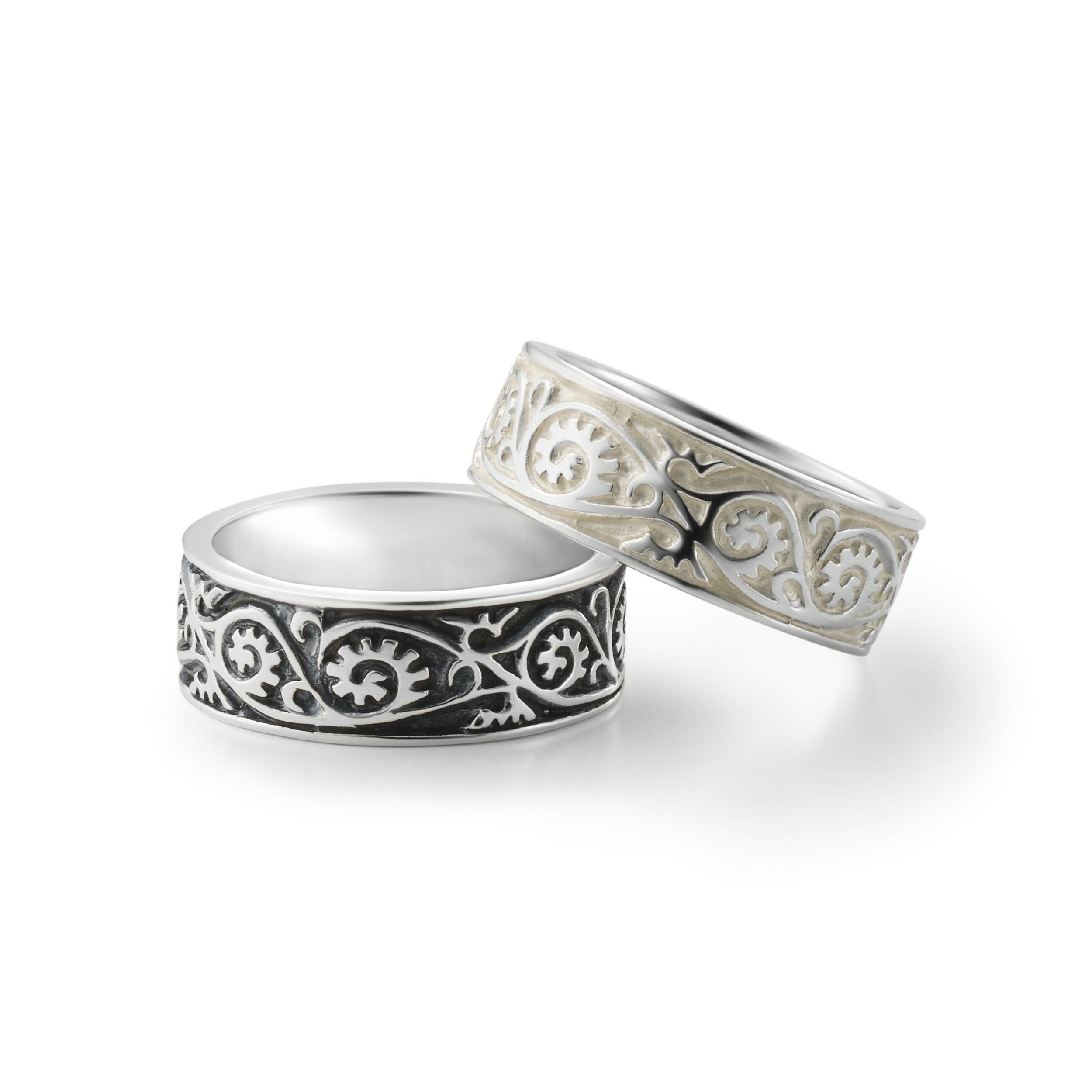 Vine Pattern Ring - Light - BLACK | GARNI ONLINE STORE