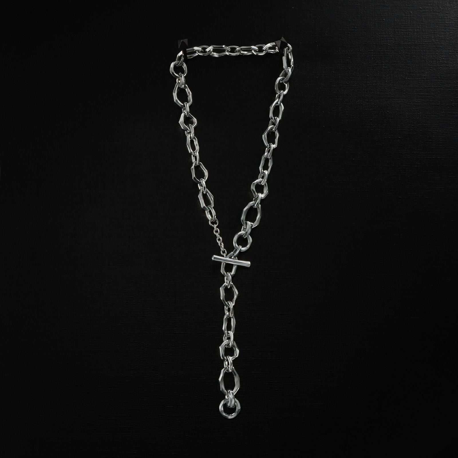 GARNI シルバー925ミックスチェーンネックレス フィガロチェーン Mix