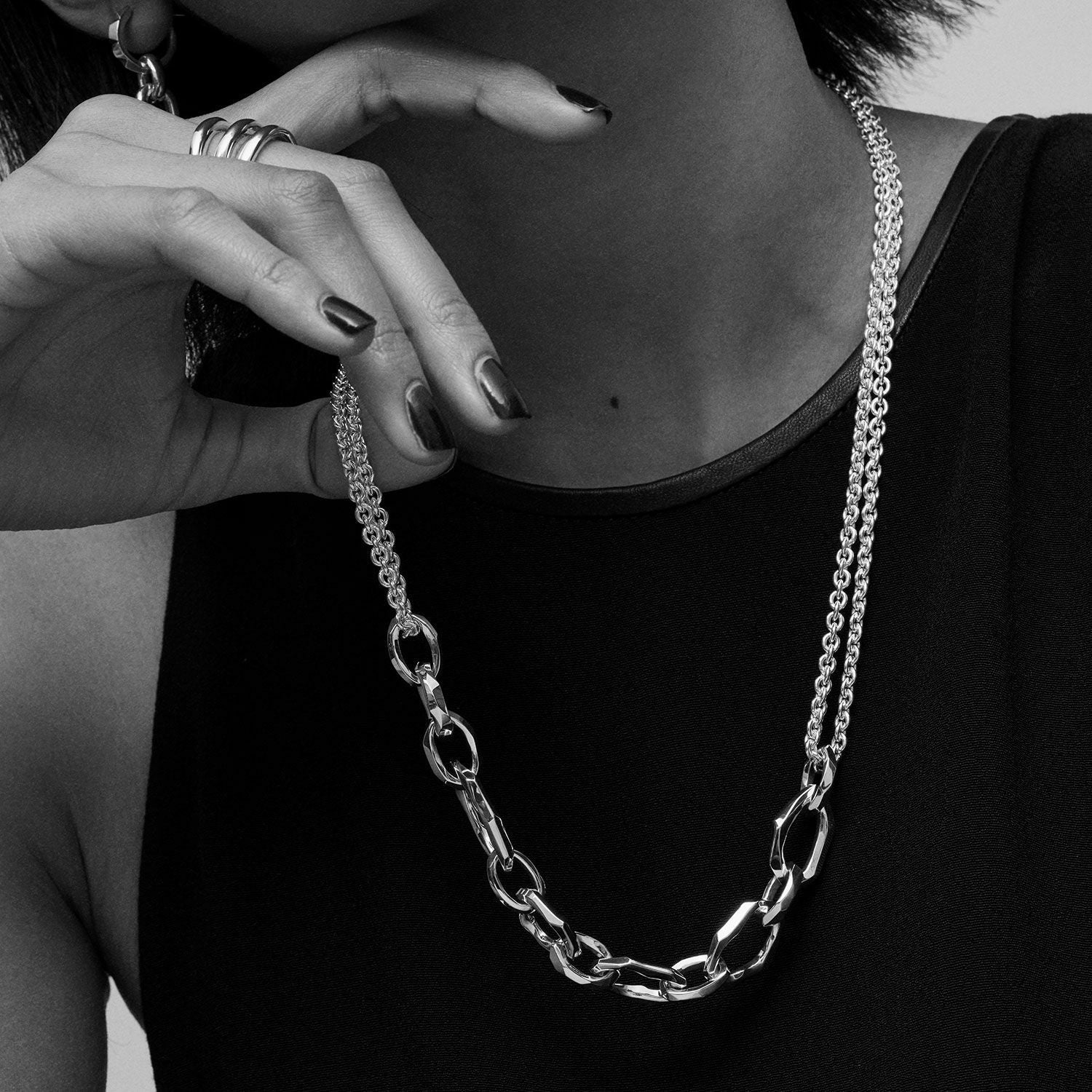 Crockery Mix Chain Necklace | GARNI ONLINE STORE