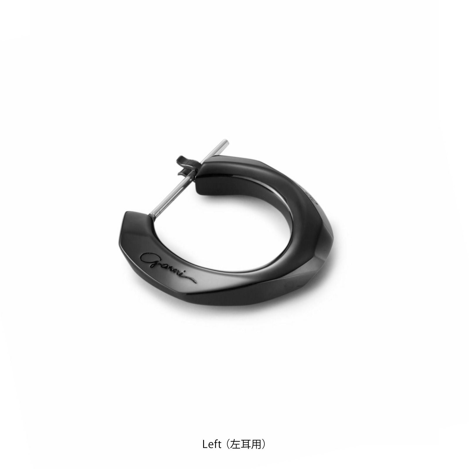Garni Crockery Pierce-BLACK (片耳用）専用ポーチ付き GARNI - 【残り一点】Crockery Pierce 左耳用(BLACK) | ACRMTSM ONLINE