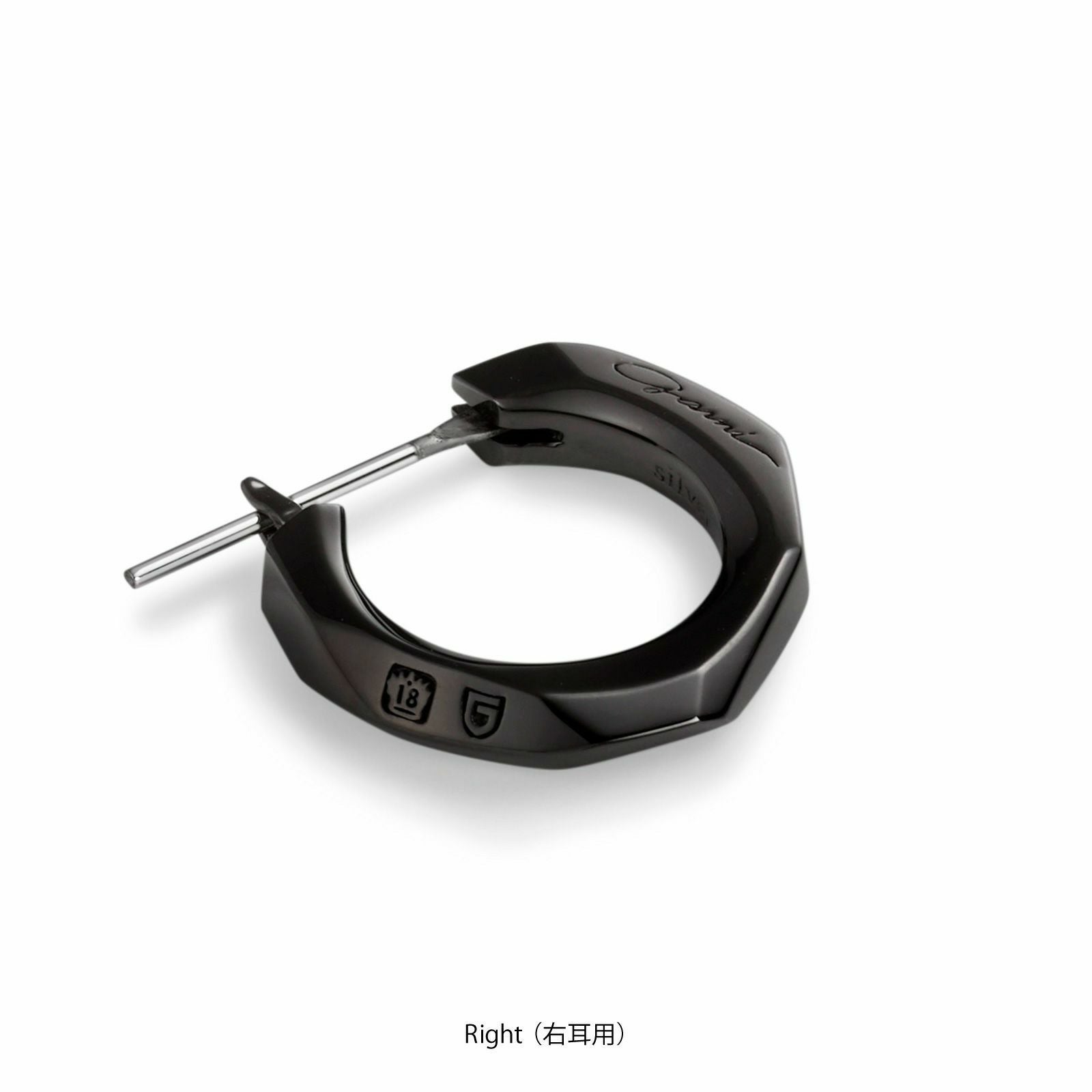 ガルニ　crockery pierce BLACK　左耳用 GARNI - 【残り一点】Crockery Pierce 左耳用(BLACK) | ACRMTSM ONLINE