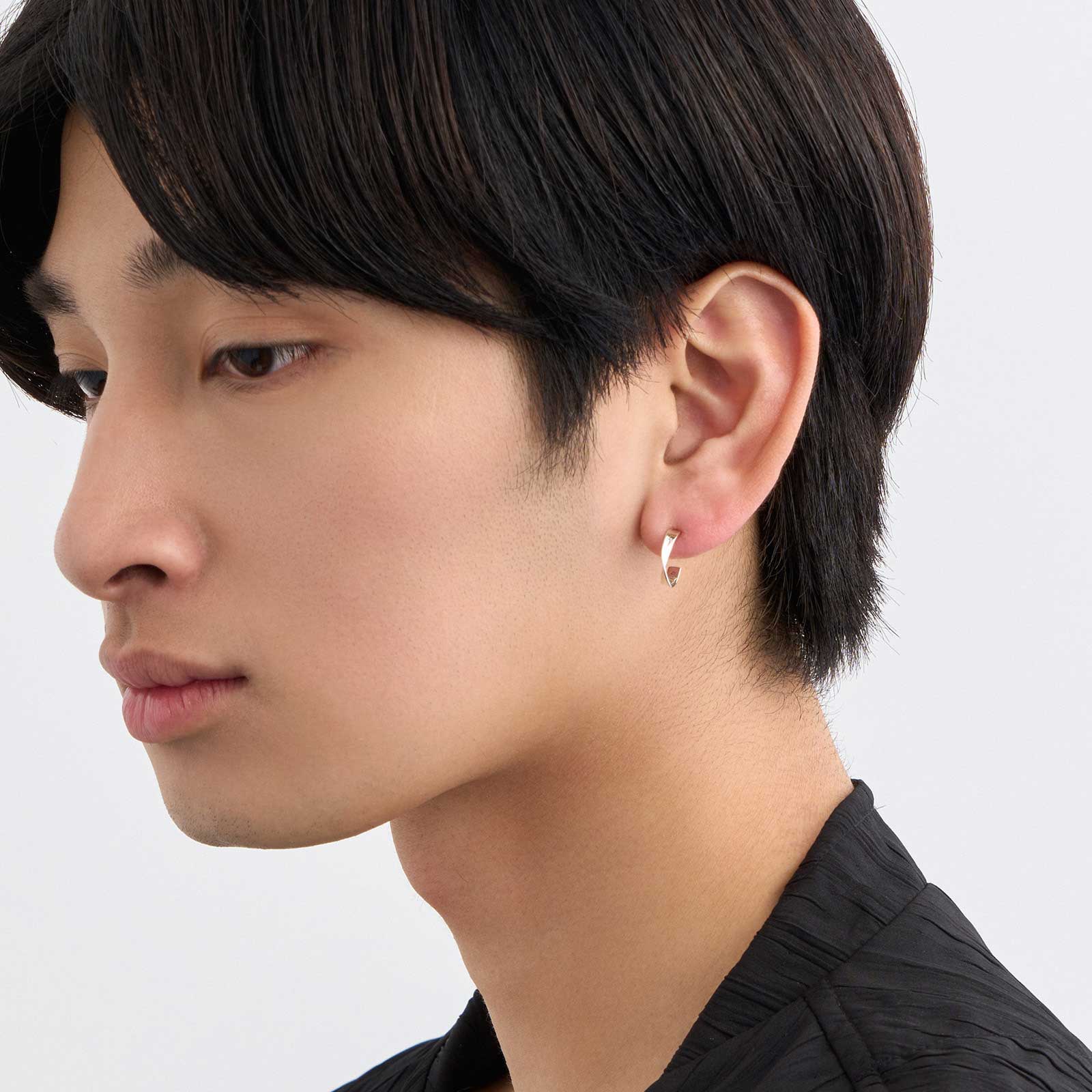GARNI フープ型ピアス(片耳用) シルバー GARNI - 【お取り寄せ注文可能】Crockery Pierce 左耳用(SILVER