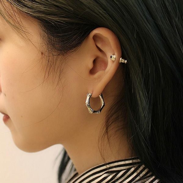 アクセサリー garni crockery bamboo pierce Crockery Bamboo Pierce - SILVER | GARNI ONLINE STORE