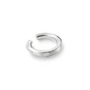 GARNI Crockery Hoop Ear Cuff – S – SILVER