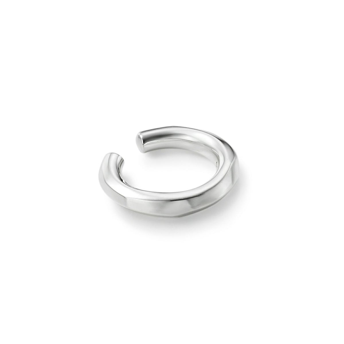 GARNI Crockery Hoop Ear Cuff – S – SILVER