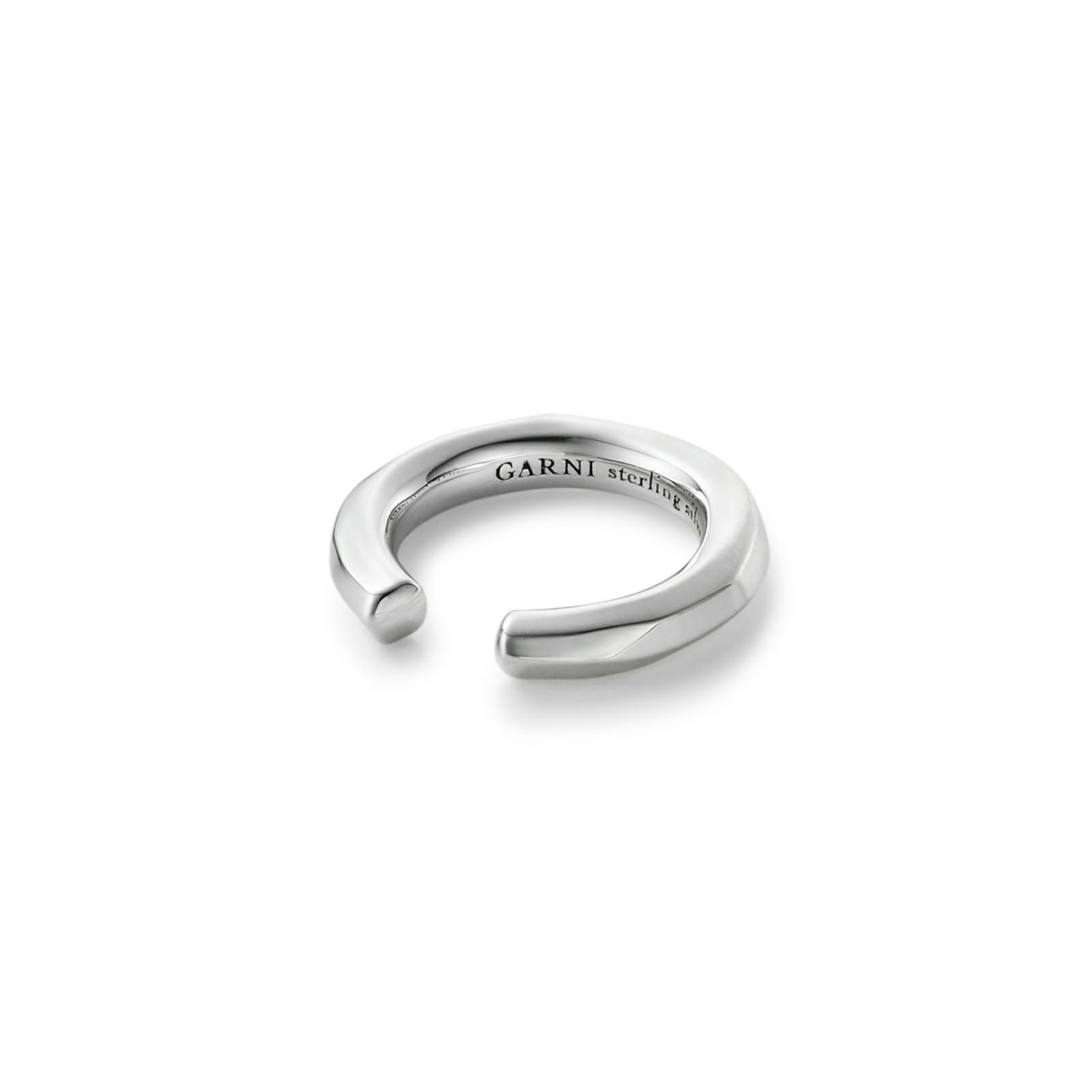Crockery Hoop Ear Cuff - S - SILVER | GARNI ONLINE STORE
