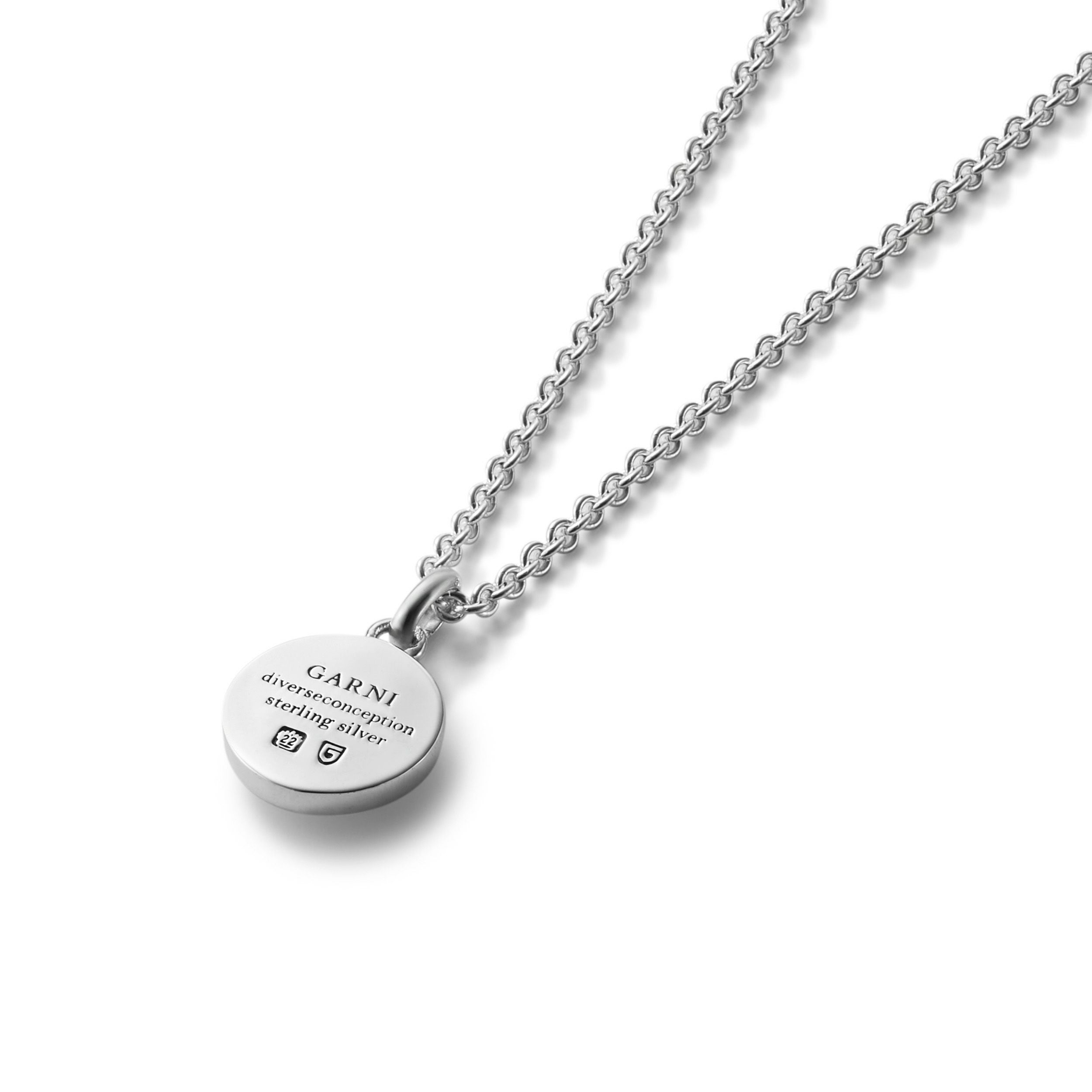 Round Stone Pendant - L - BLACK | GARNI ONLINE STORE