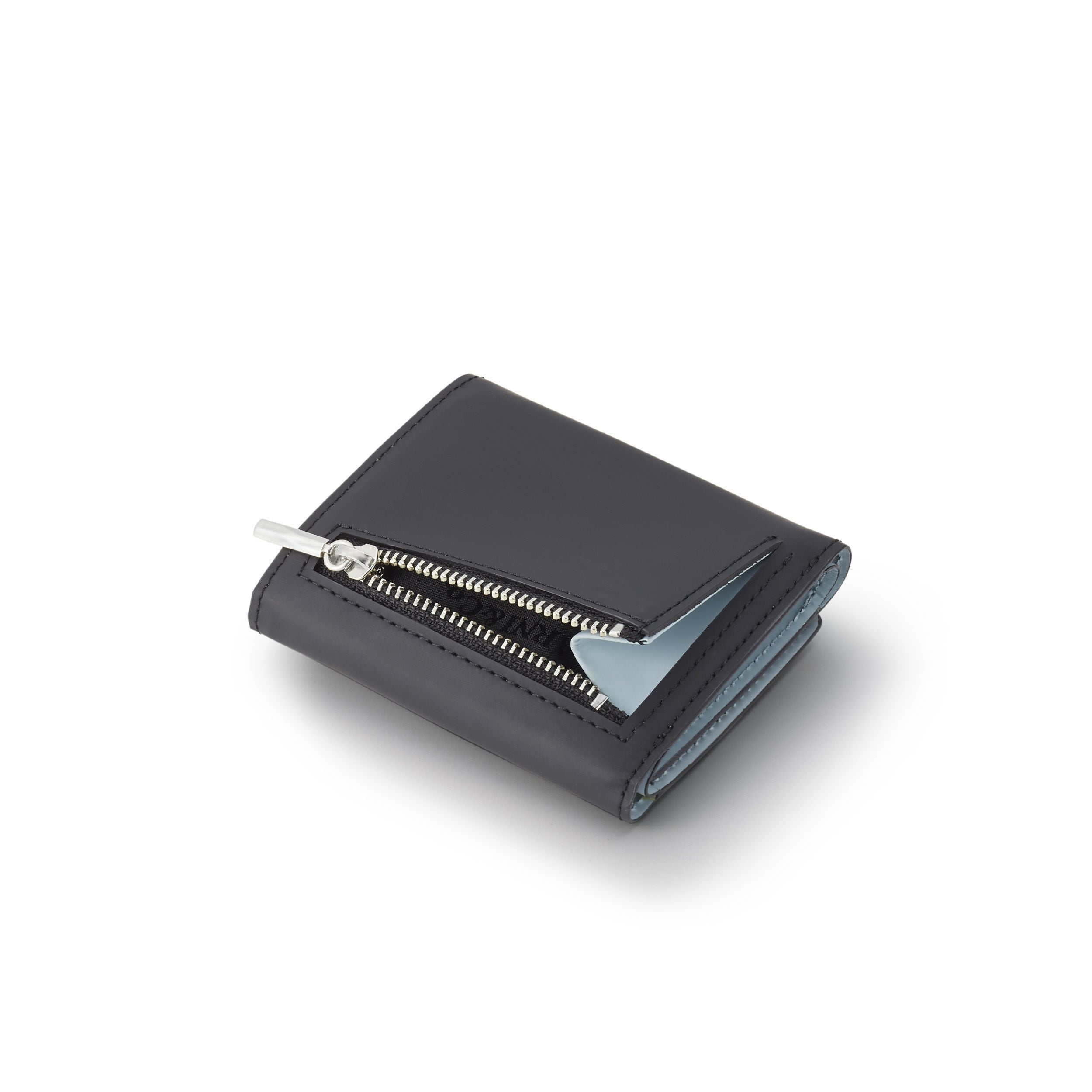 Rubber Mini Three Fold Wallet - BLACK | GARNI ONLINE STORE