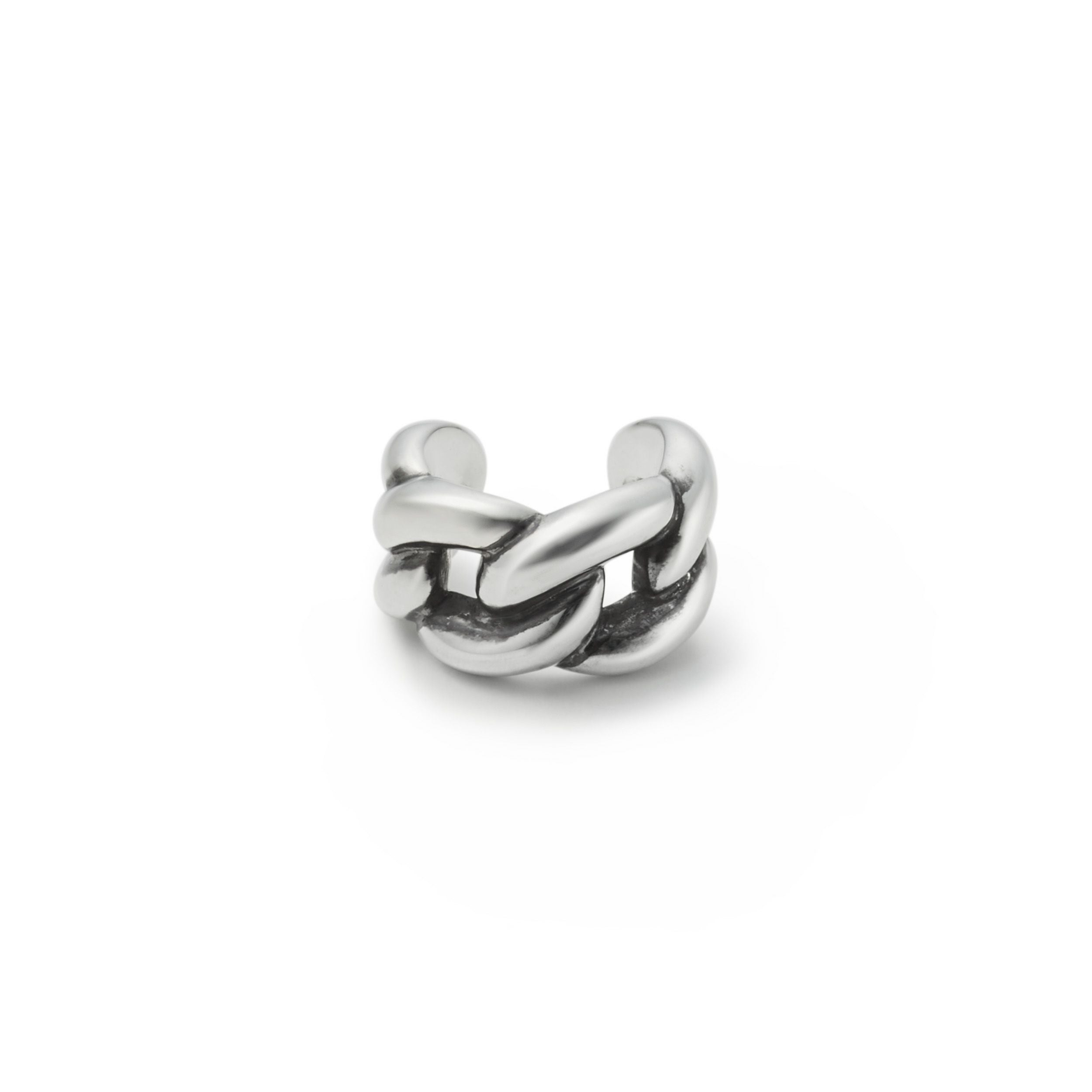 Curb Chain Ear Cuff - SILVER | GARNI ONLINE STORE