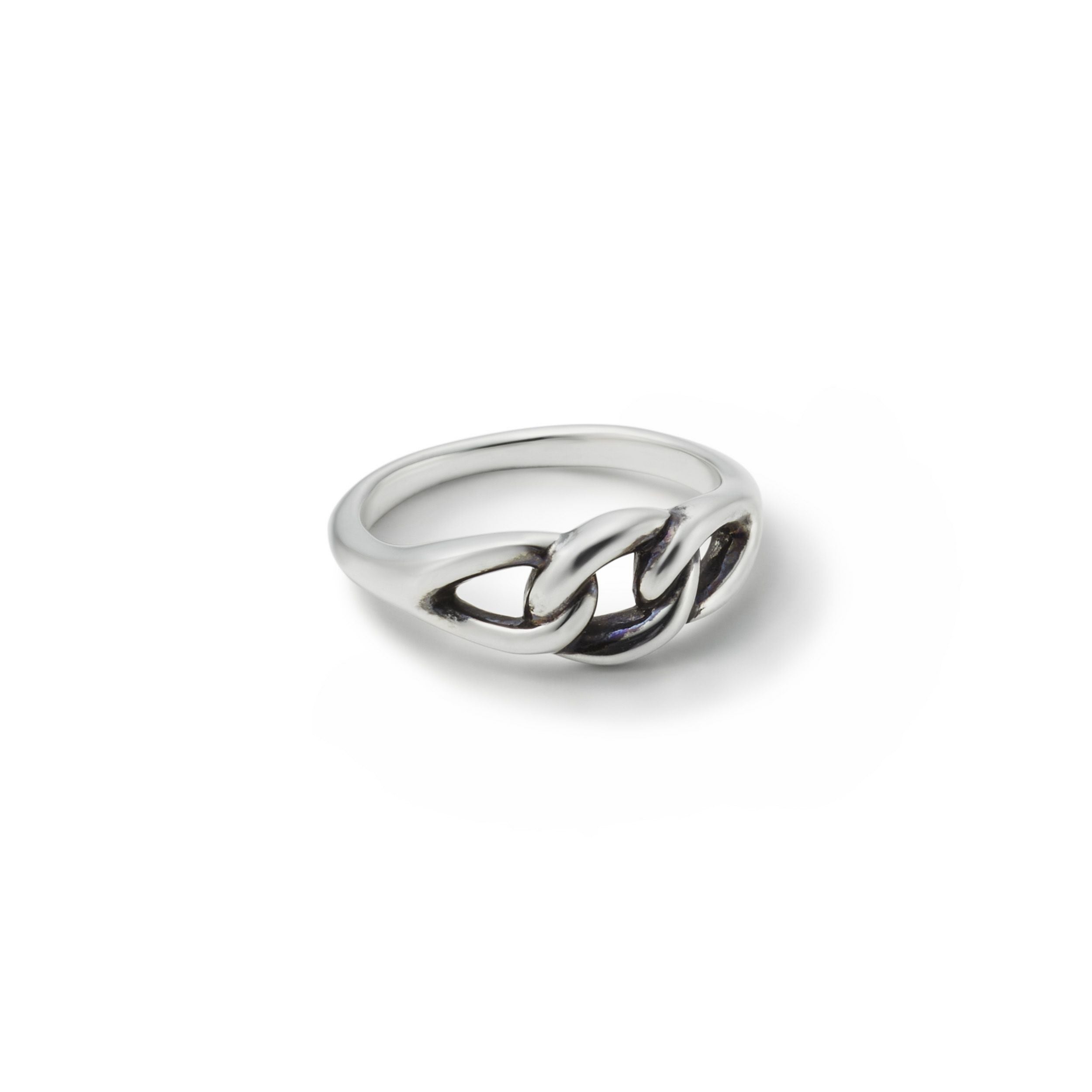 Curb Chain Ring - S - SILVER | GARNI ONLINE STORE