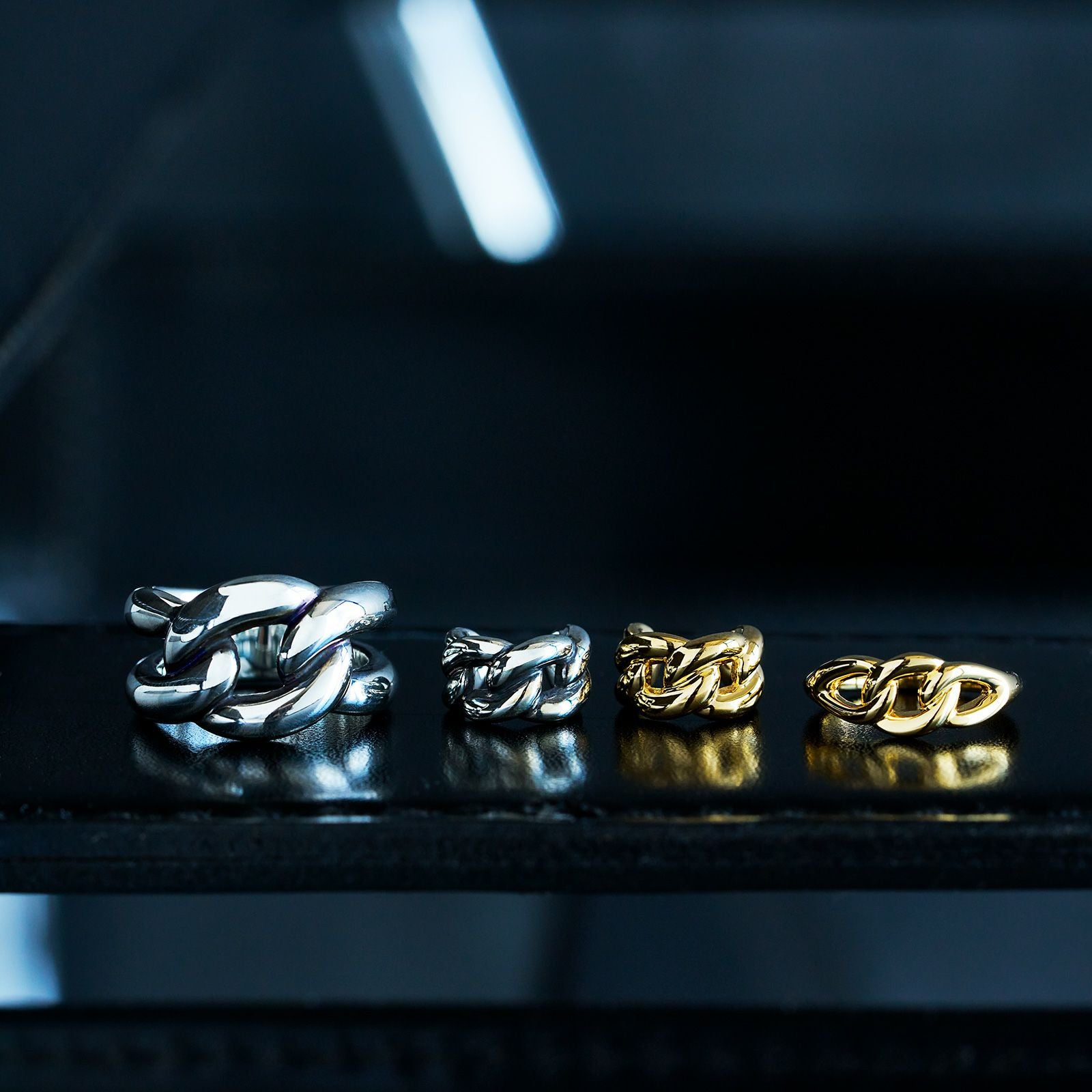 Curb Chain Ring - L | GARNI ONLINE STORE