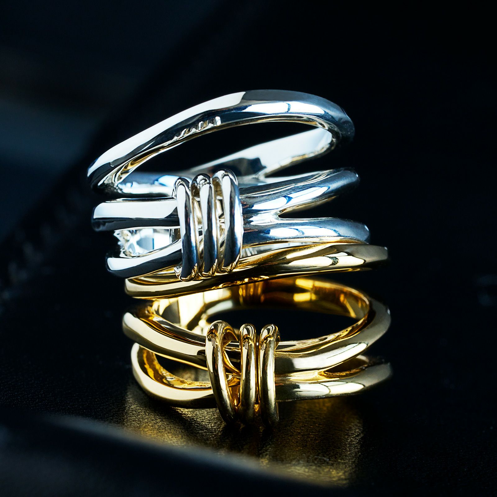 Grace Plus Triple Ring - SILVER | GARNI ONLINE STORE