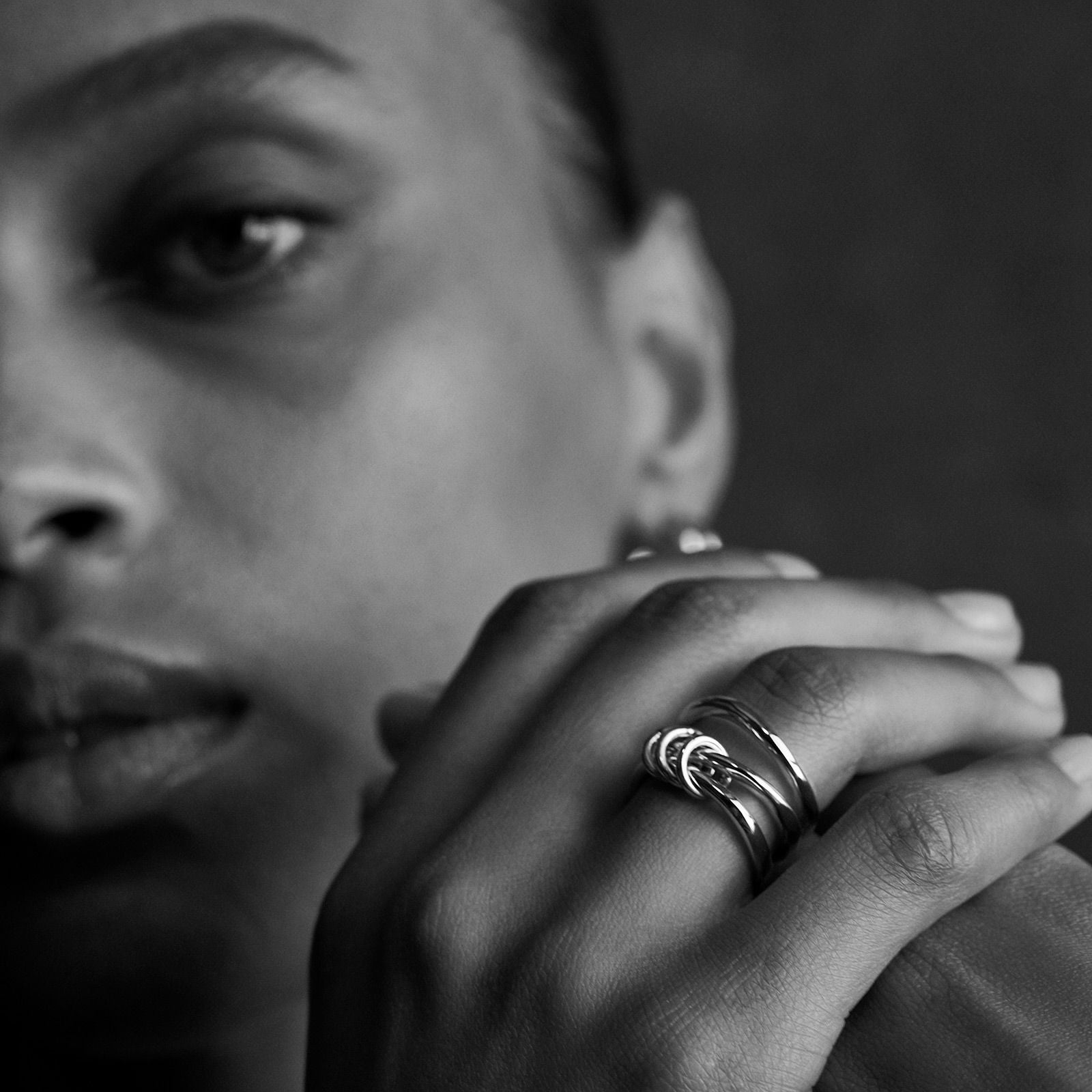 Grace Plus Triple Ring - SILVER | GARNI ONLINE STORE