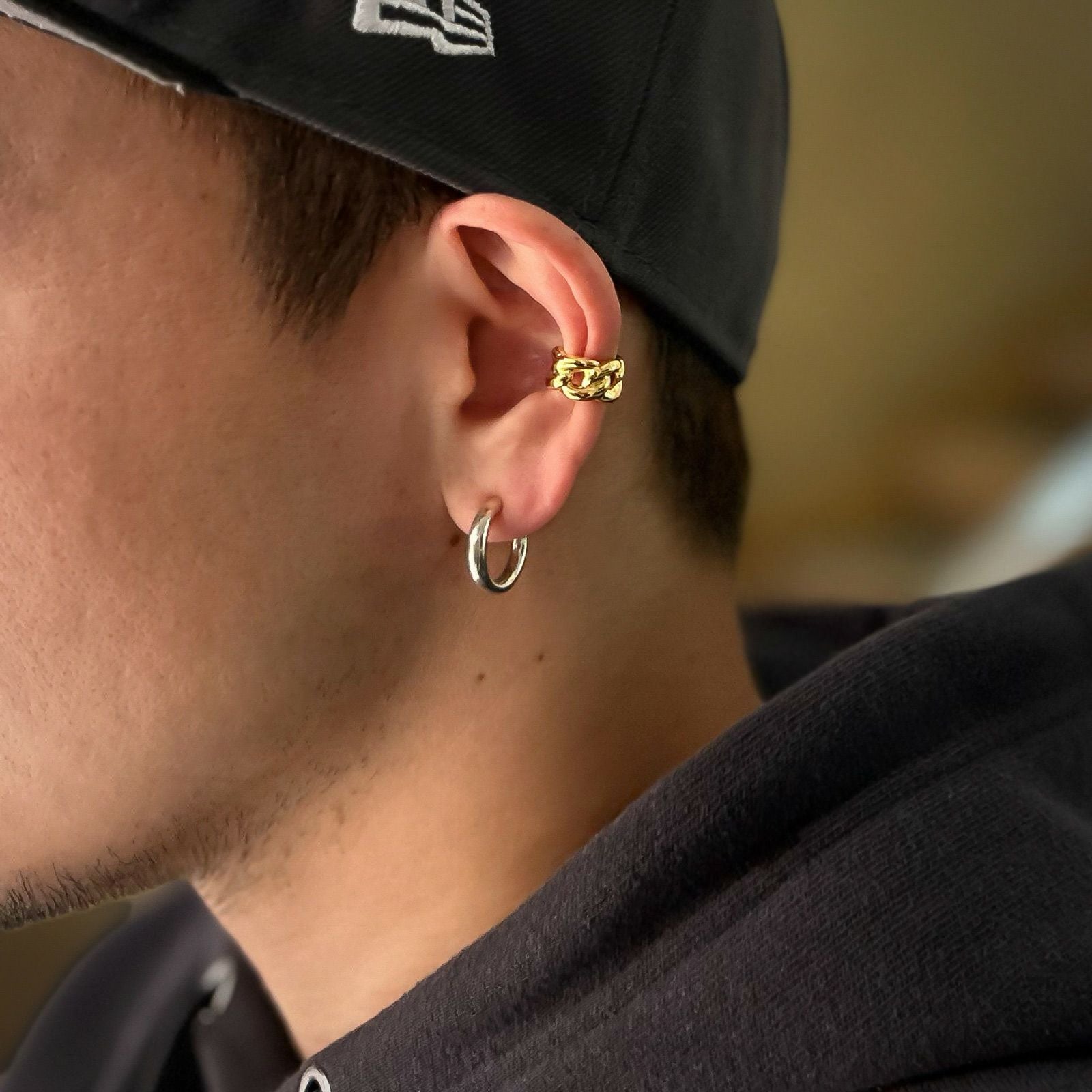 Curb Chain Ear Cuff - GOLD | GARNI ONLINE STORE