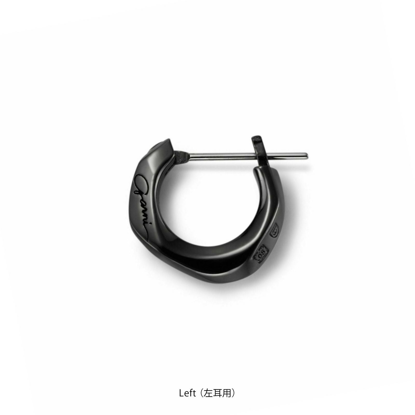 GARNI Crockery Pierce L BLACK クロッケリーピアス GARNI - 【お取り寄せ注文可能】Crockery Pierce_L 左耳用(BLACK