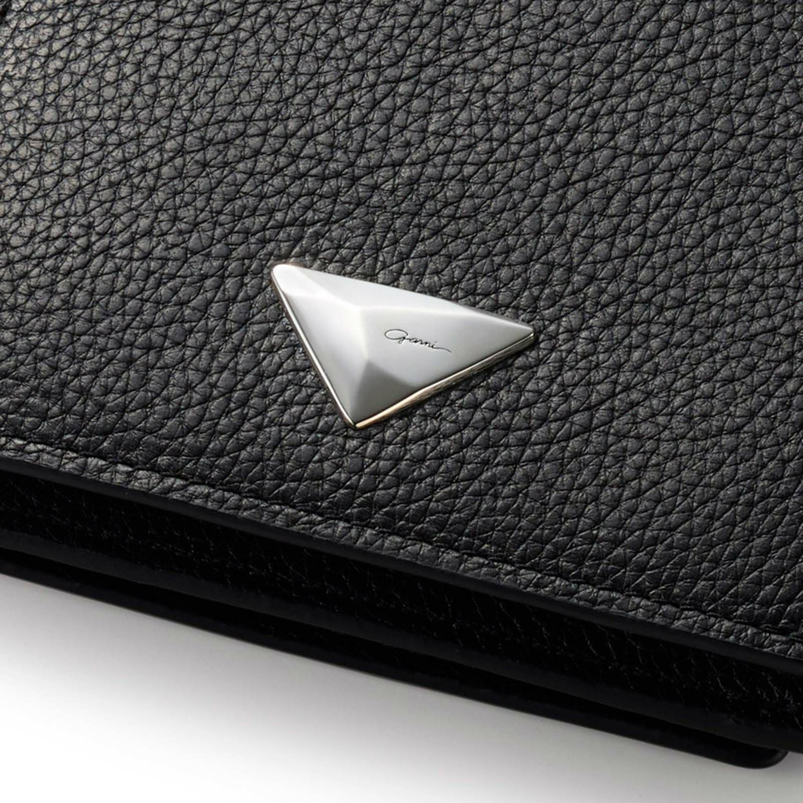 Triangle Mini Fold Wallet - BLACK | GARNI ONLINE STORE