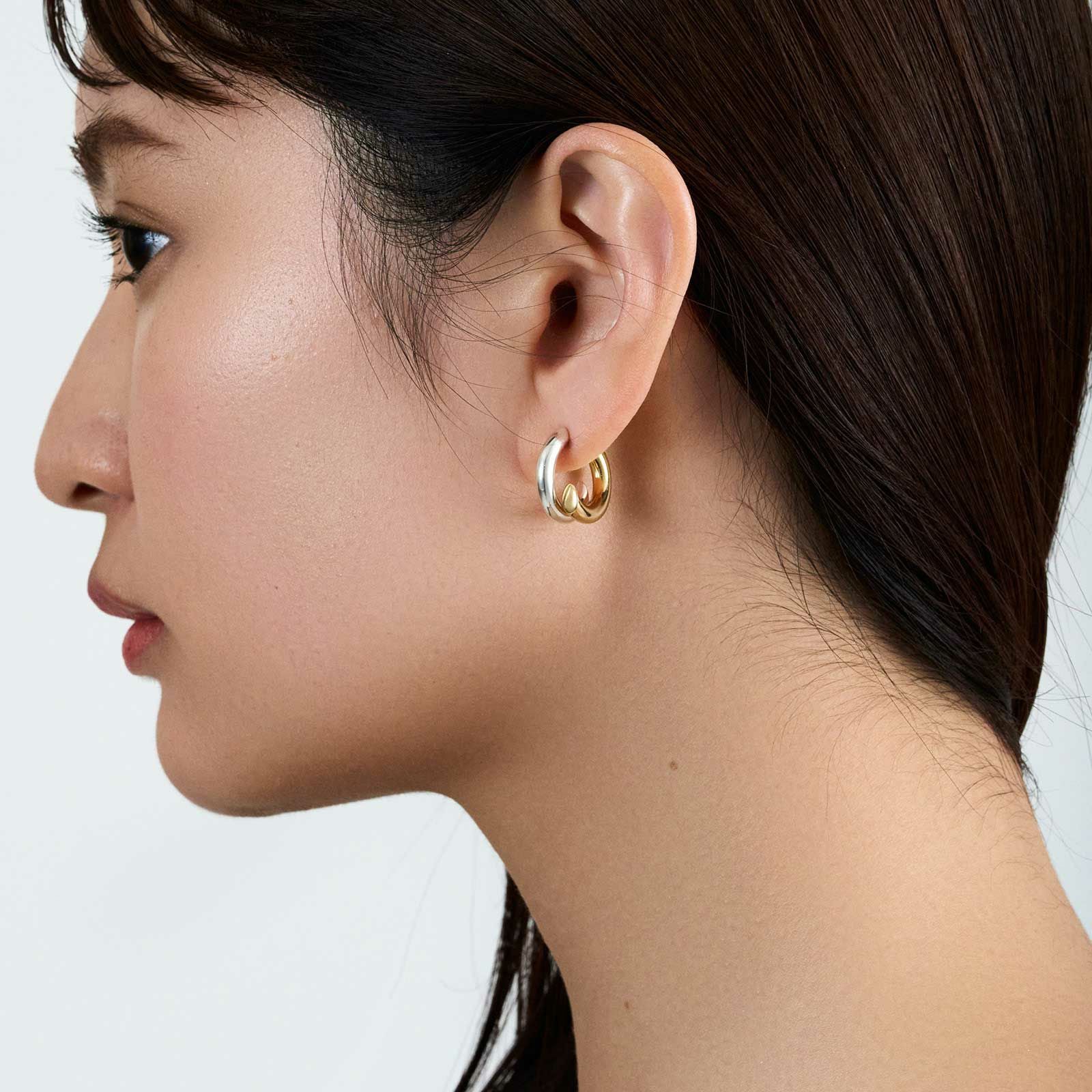 Intersect Hoop Pierce - COMBI | GARNI ONLINE STORE