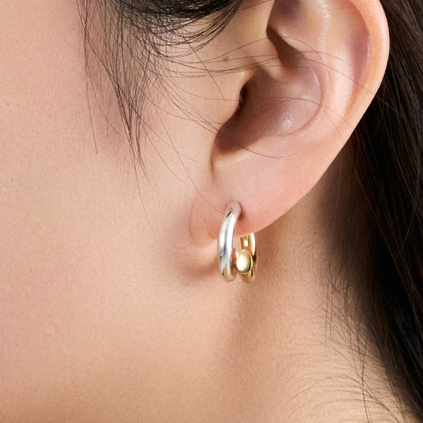 Intersect Hoop Pierce - COMBI | GARNI ONLINE STORE