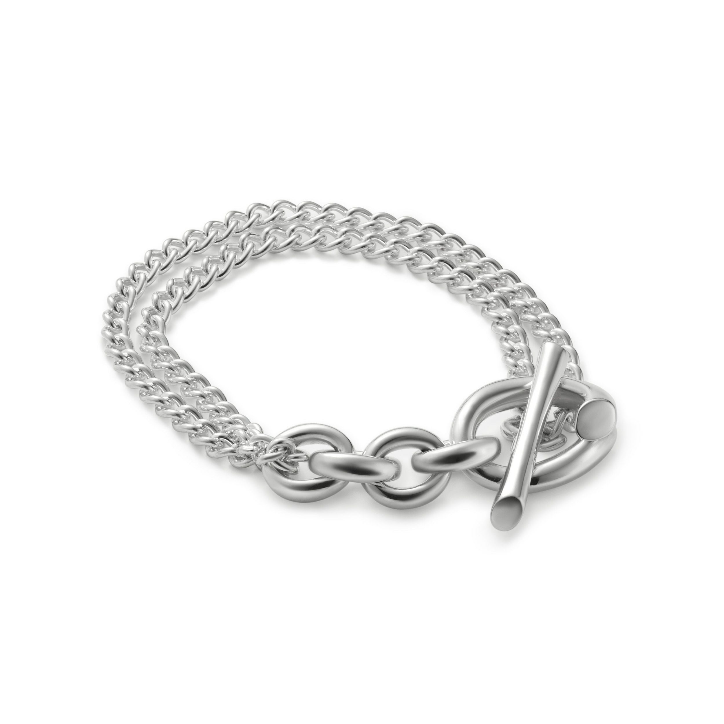 【美品】GARNI シルバーチェーンブレスレット Mix Chain Bracelet - SILVER | GARNI ONLINE STORE