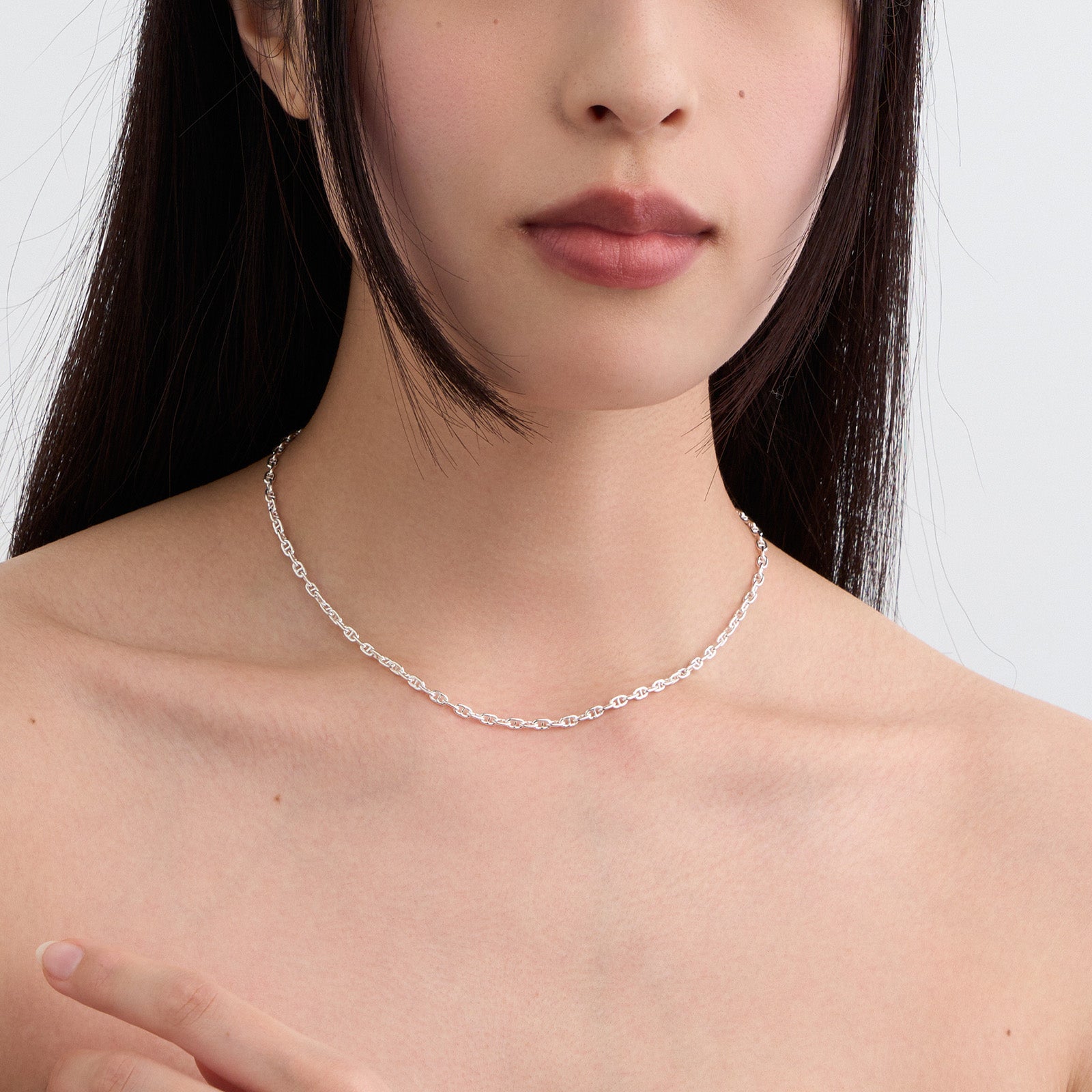 GARNI アンカー チェーン ネックレス - S シルバー925 Anchor Chain Necklace - S – TIME AFTER TIME