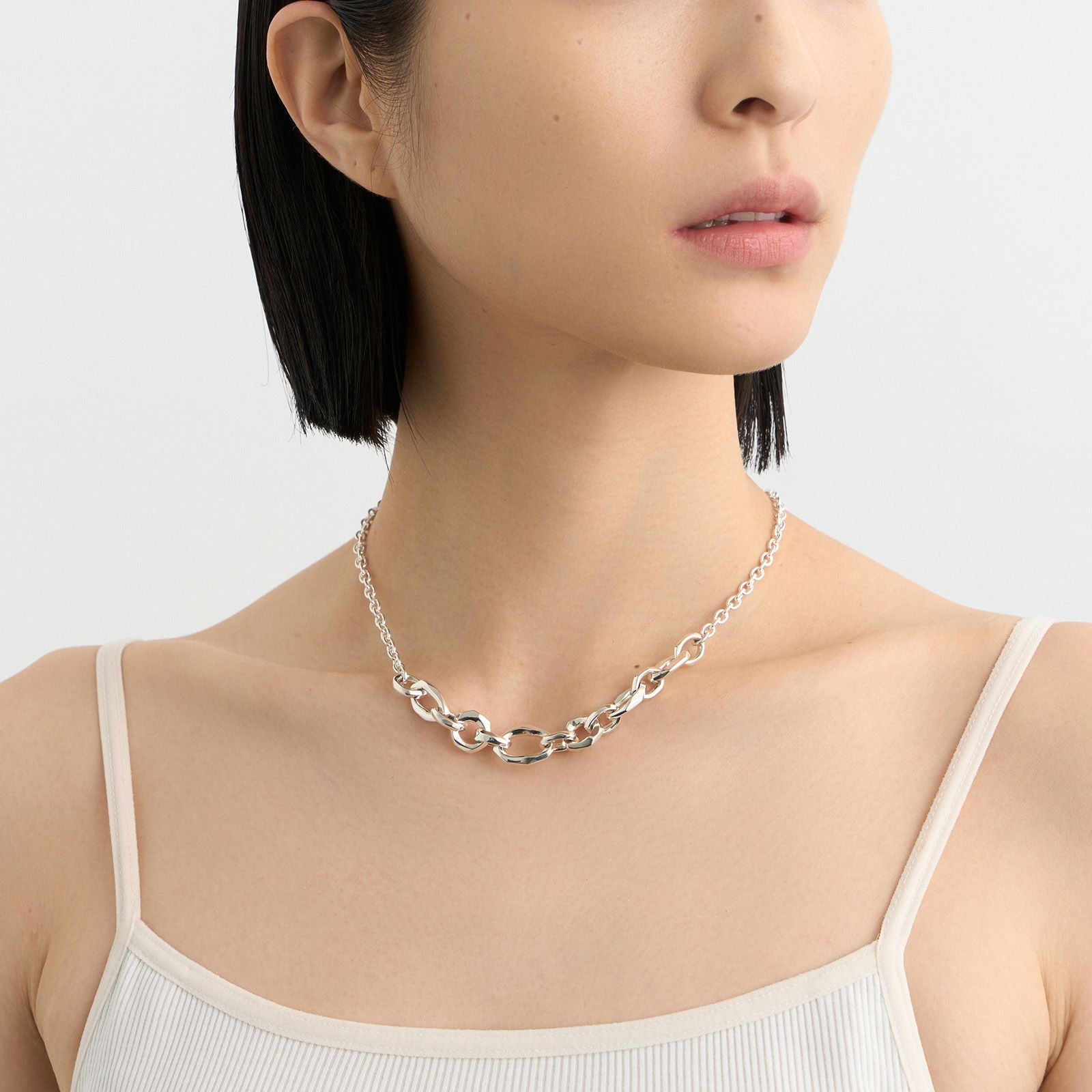 Crockery Mix Chain Necklace - S | GARNI ONLINE STORE
