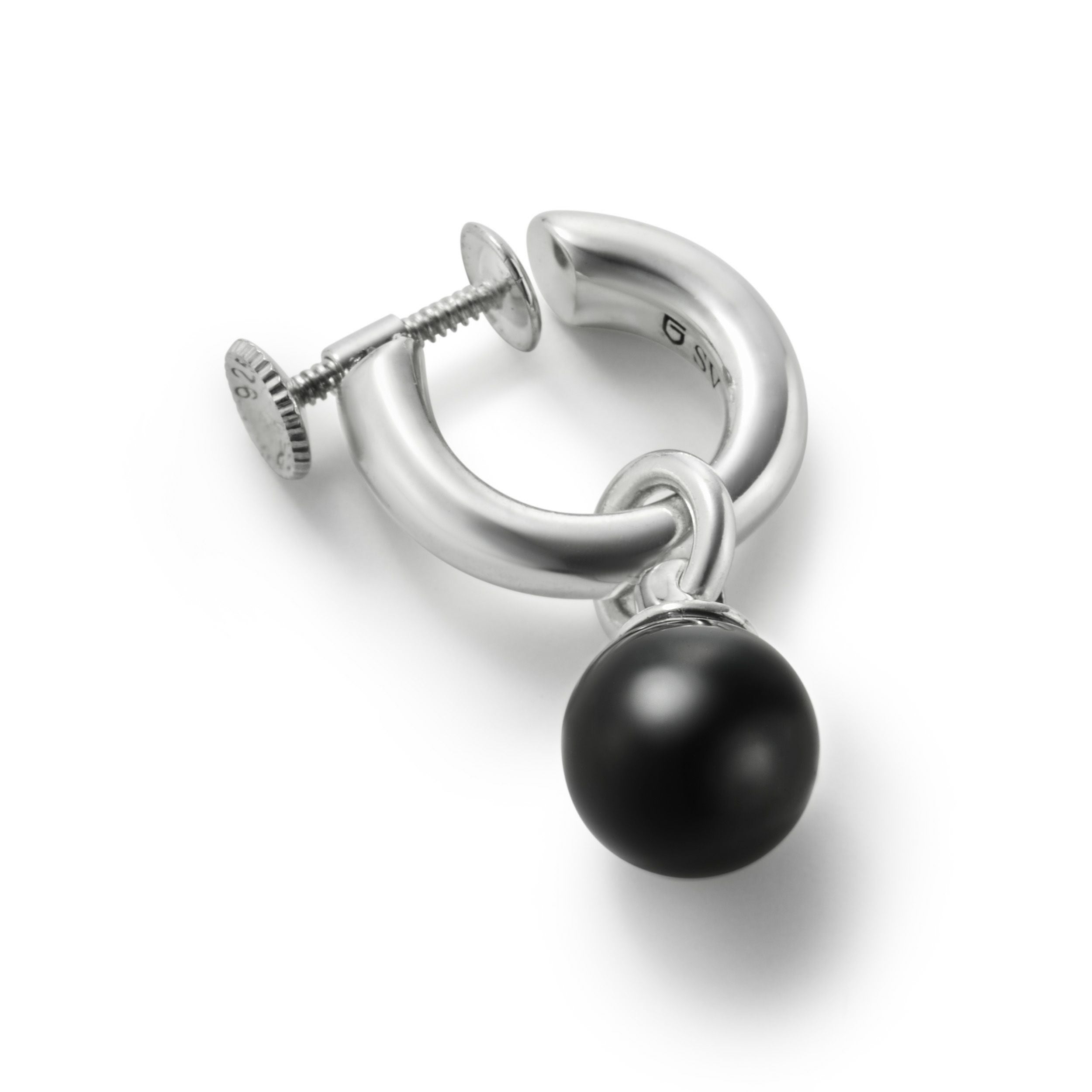 Stone Ball Hoop Earring | GARNI ONLINE STORE