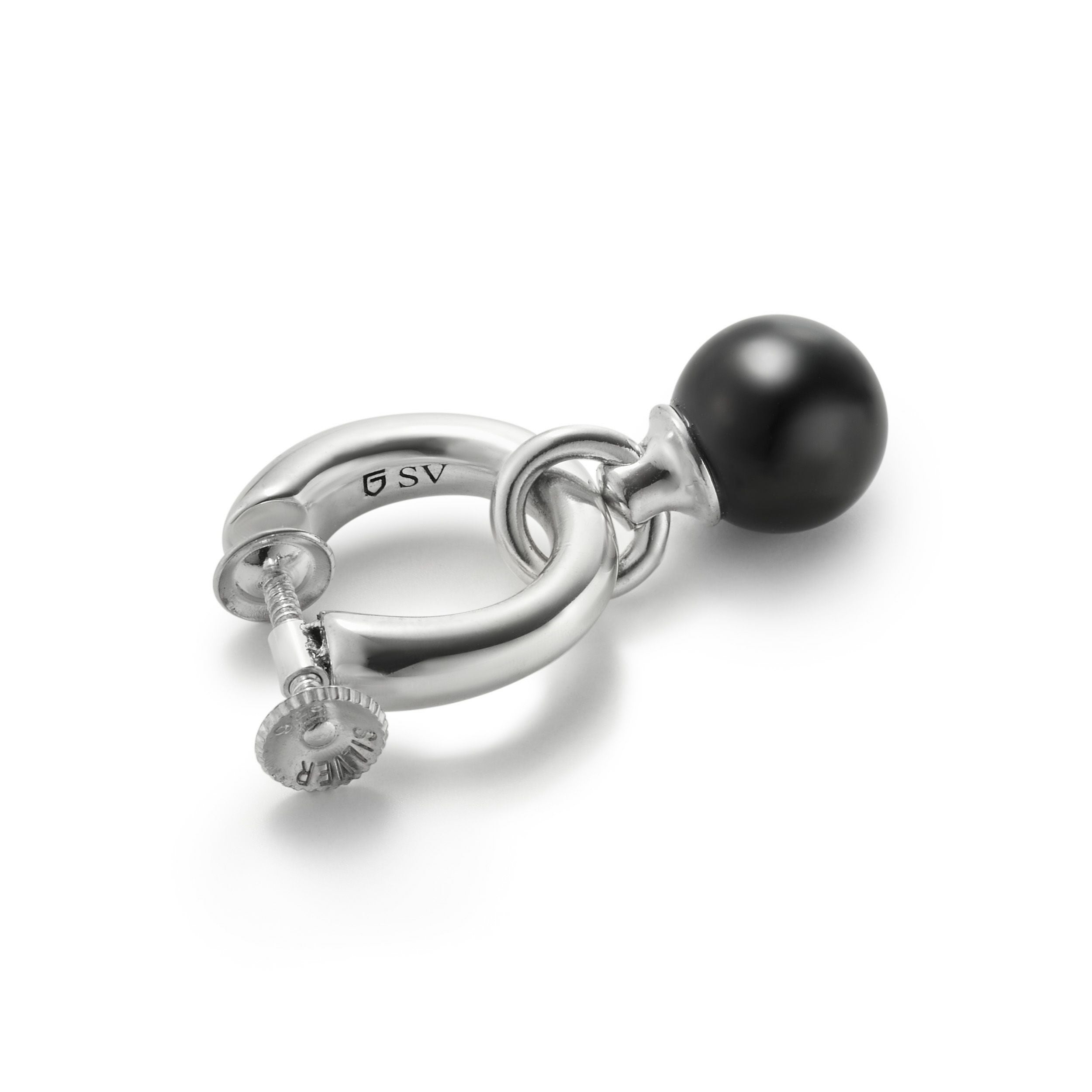 Stone Ball Hoop Earring | GARNI ONLINE STORE