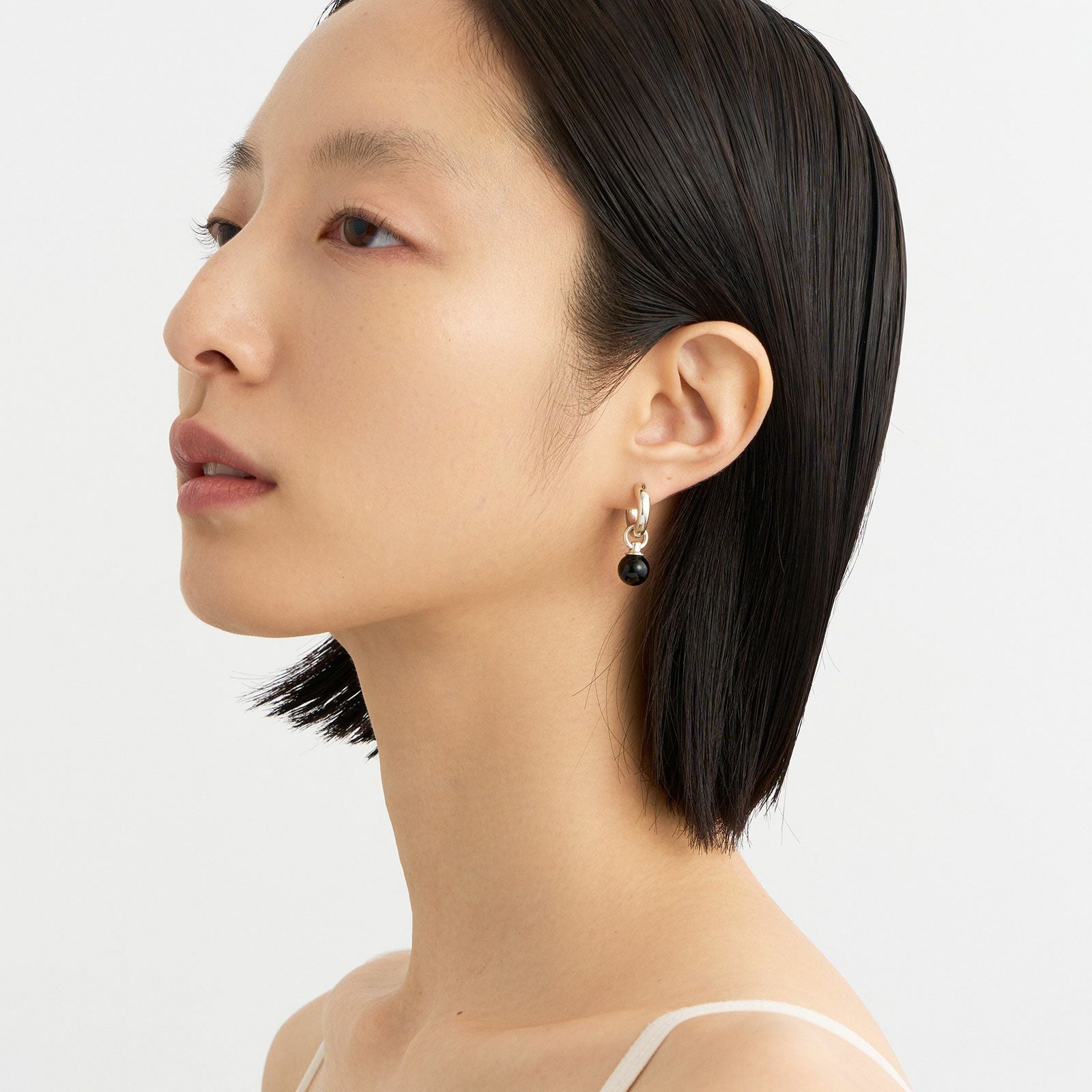 Stone Ball Hoop Pierce | GARNI ONLINE STORE