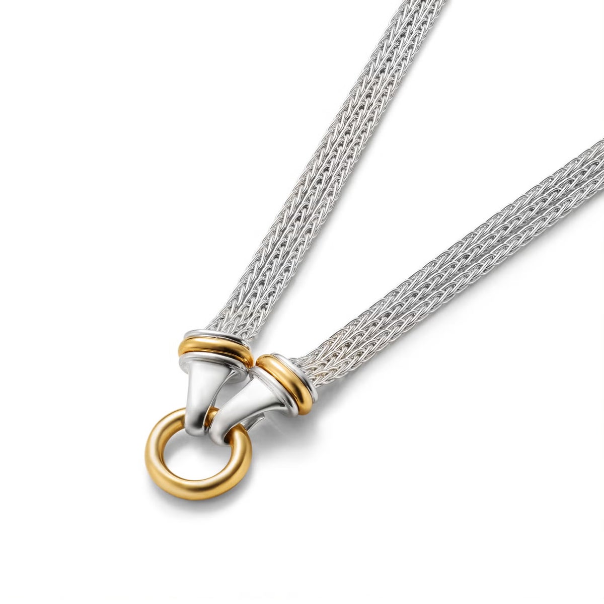 GARNI Circle 3 Chain Necklace – COMBI