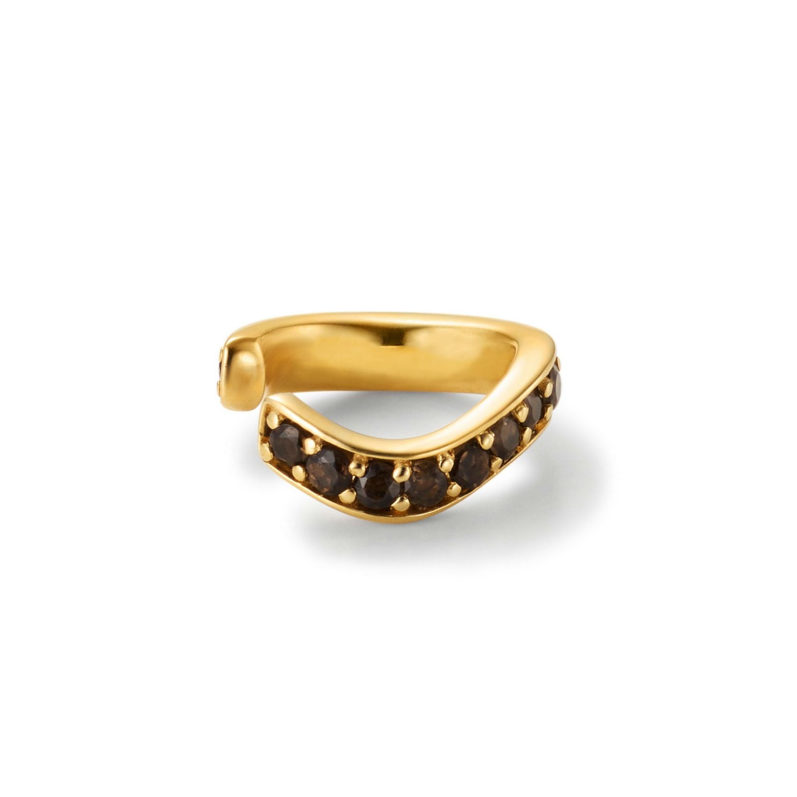 Curved Frost Ear Cuff - GOLD | GARNI ONLINE STORE