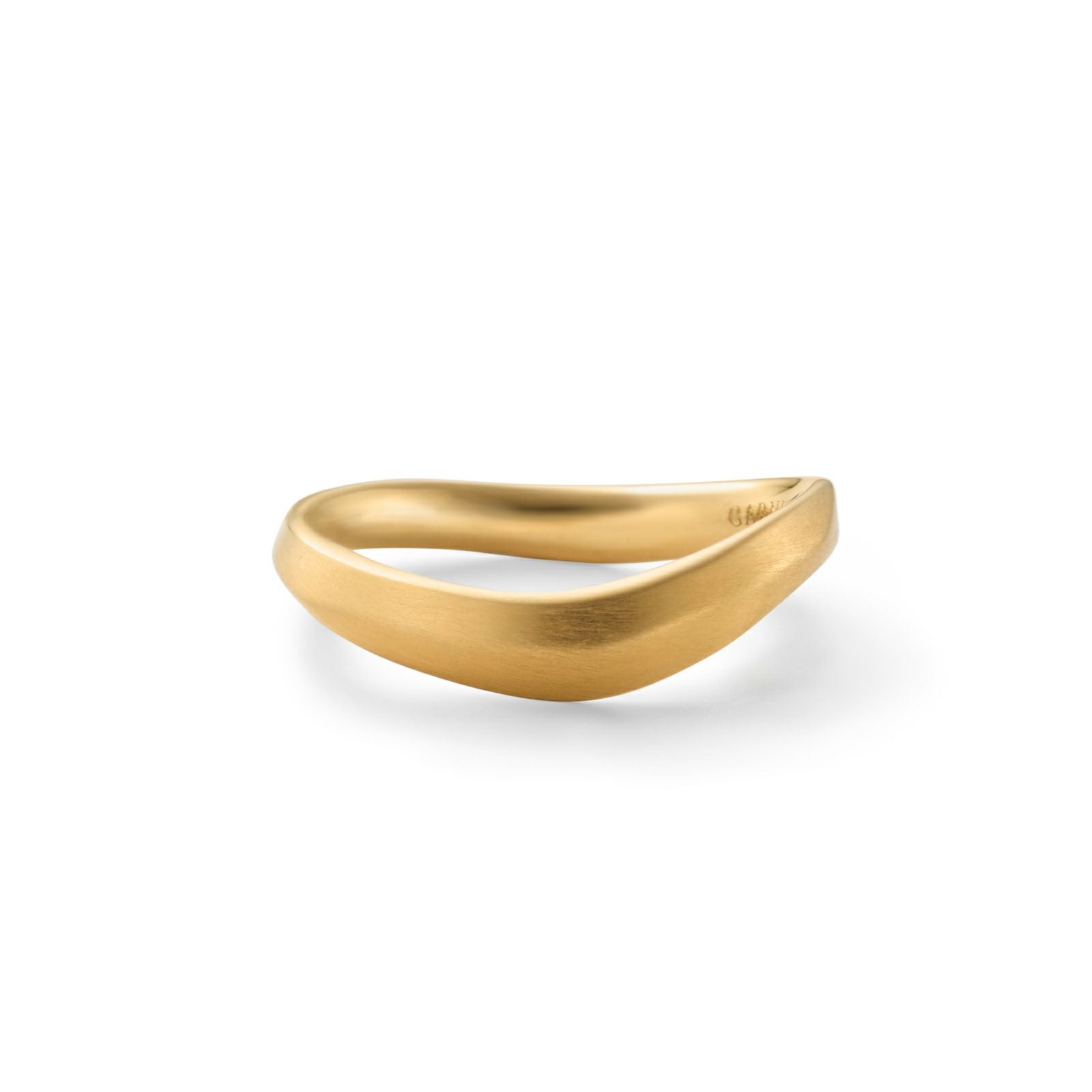 Curved Frost Ring - GOLD | GARNI ONLINE STORE