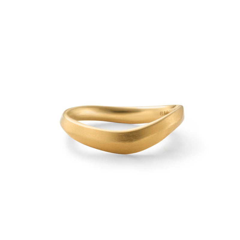 Curved Frost Ring - GOLD | GARNI ONLINE STORE