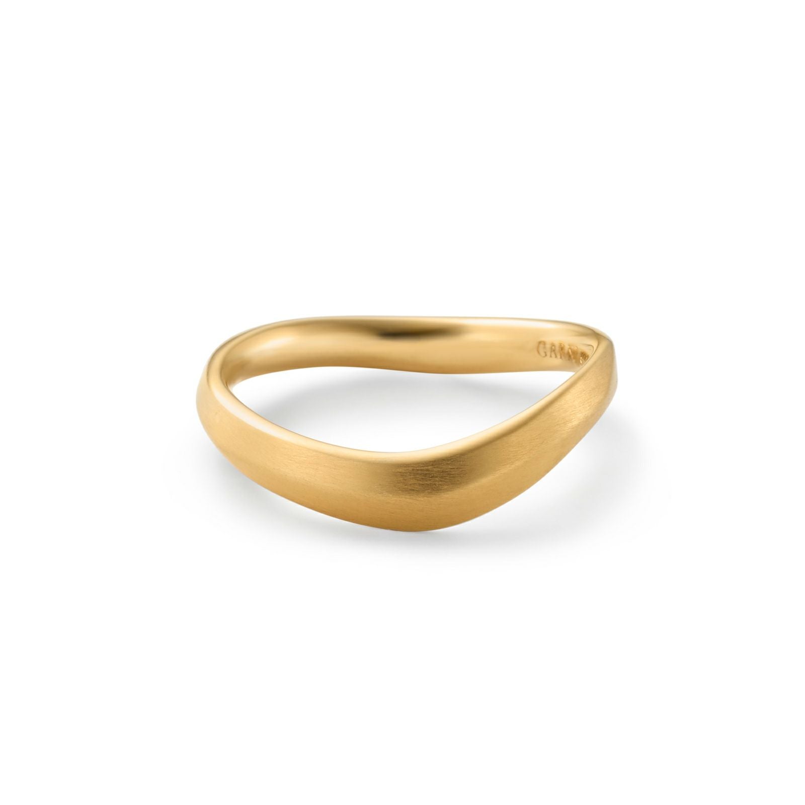Curved Frost Ring - GOLD | GARNI ONLINE STORE