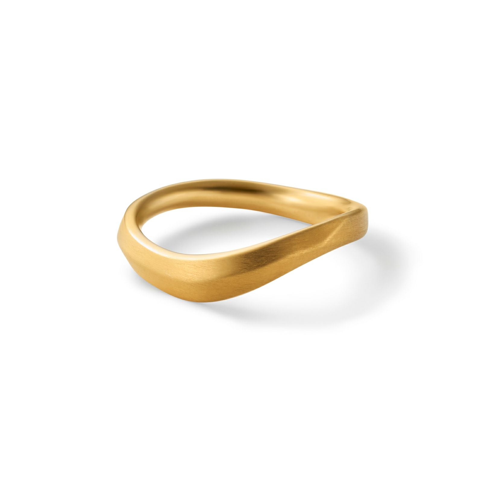 Curved Frost Ring - GOLD | GARNI ONLINE STORE