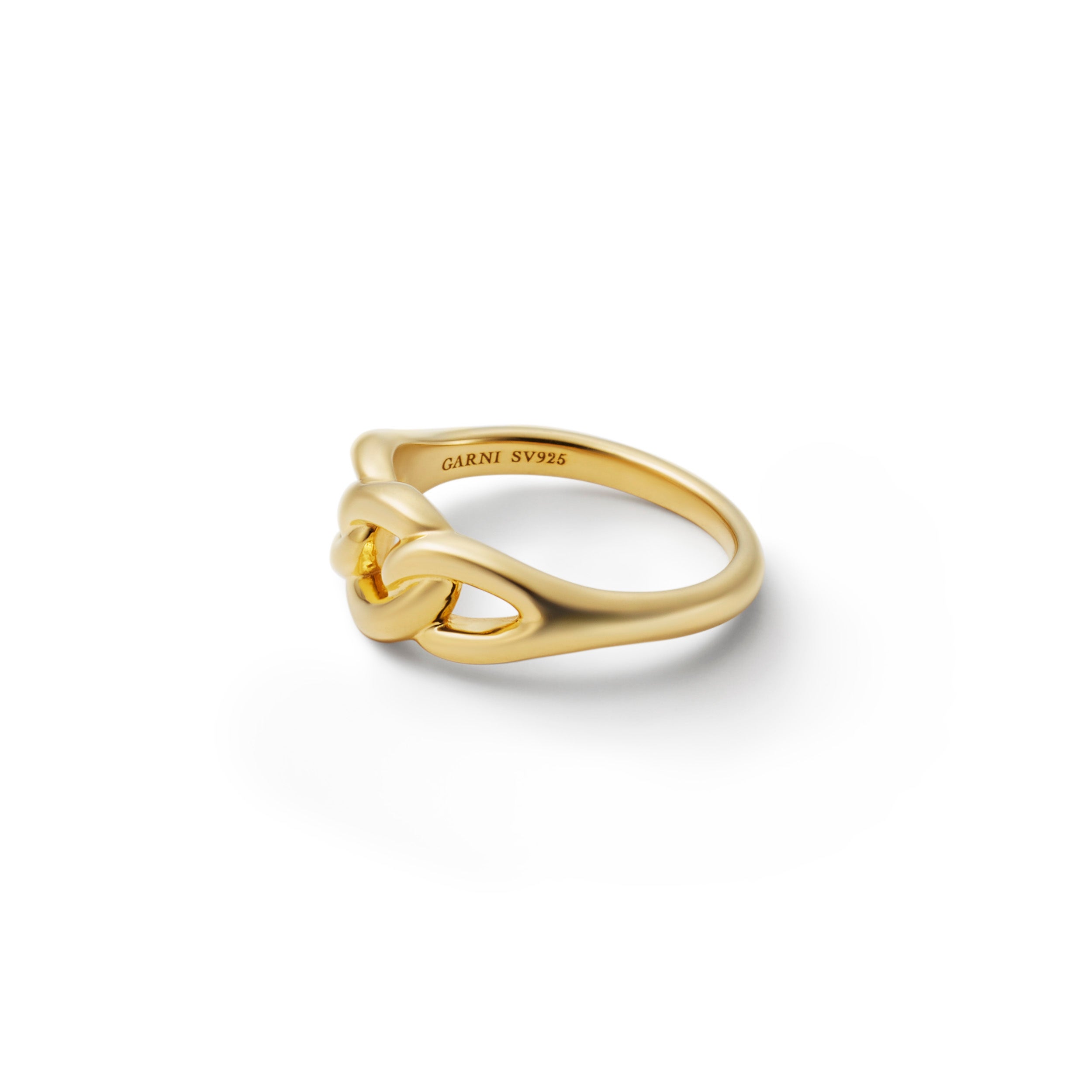 Curb Chain Ring - S - GOLD | GARNI ONLINE STORE