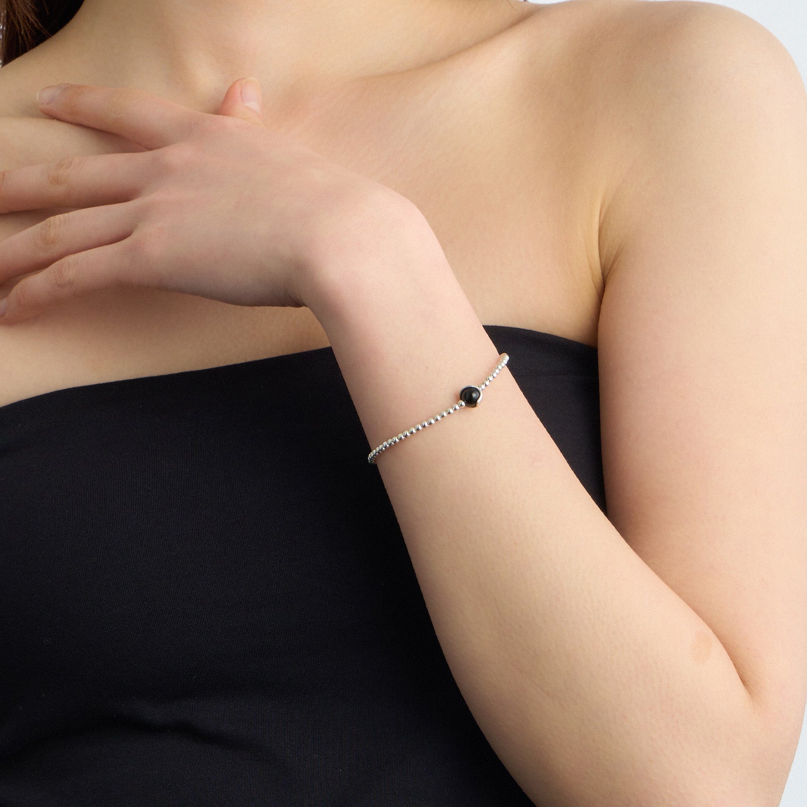 Combination Ball Bracelet - BLACK | GARNI ONLINE STORE