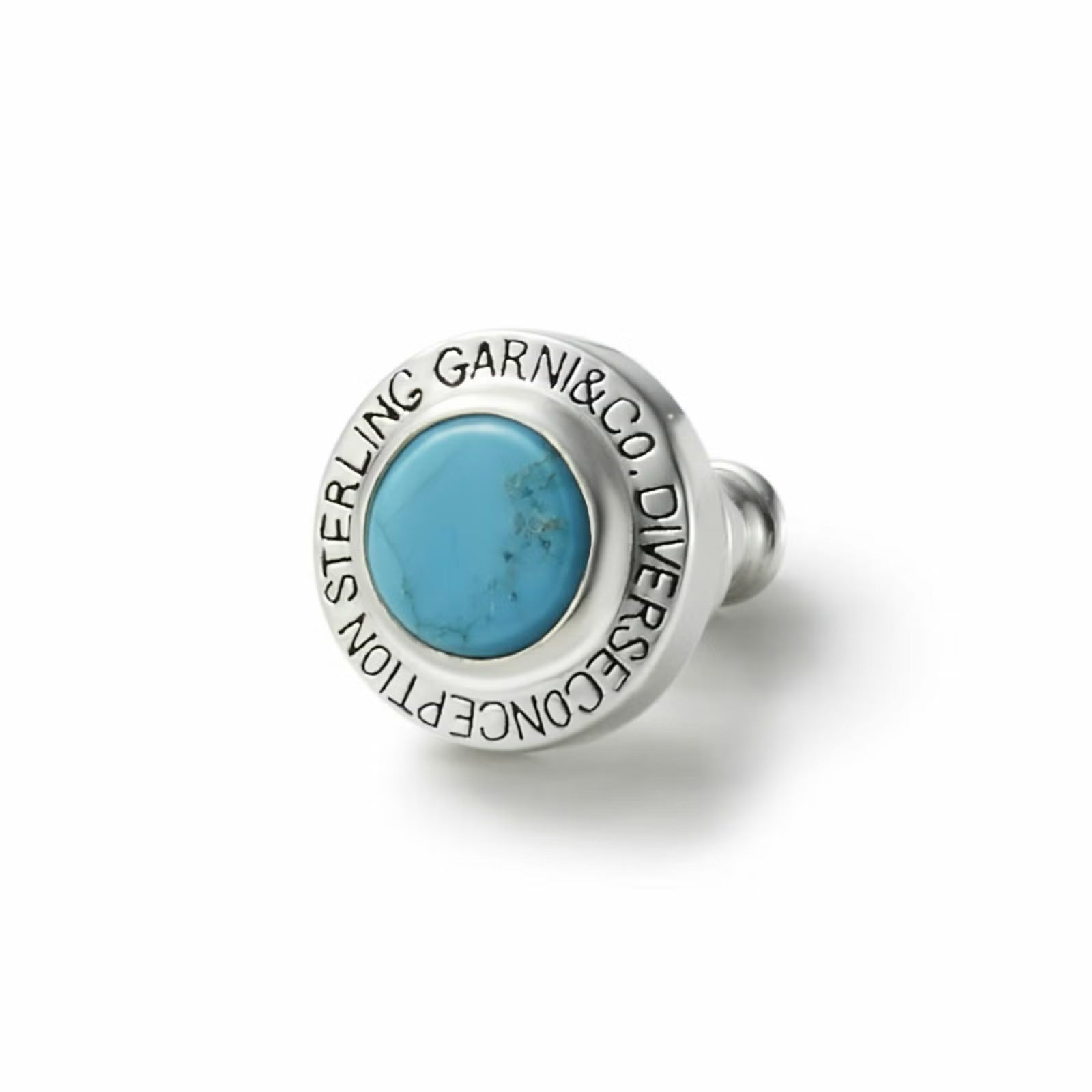 Round Stone Pierce - WHITE | GARNI ONLINE STORE